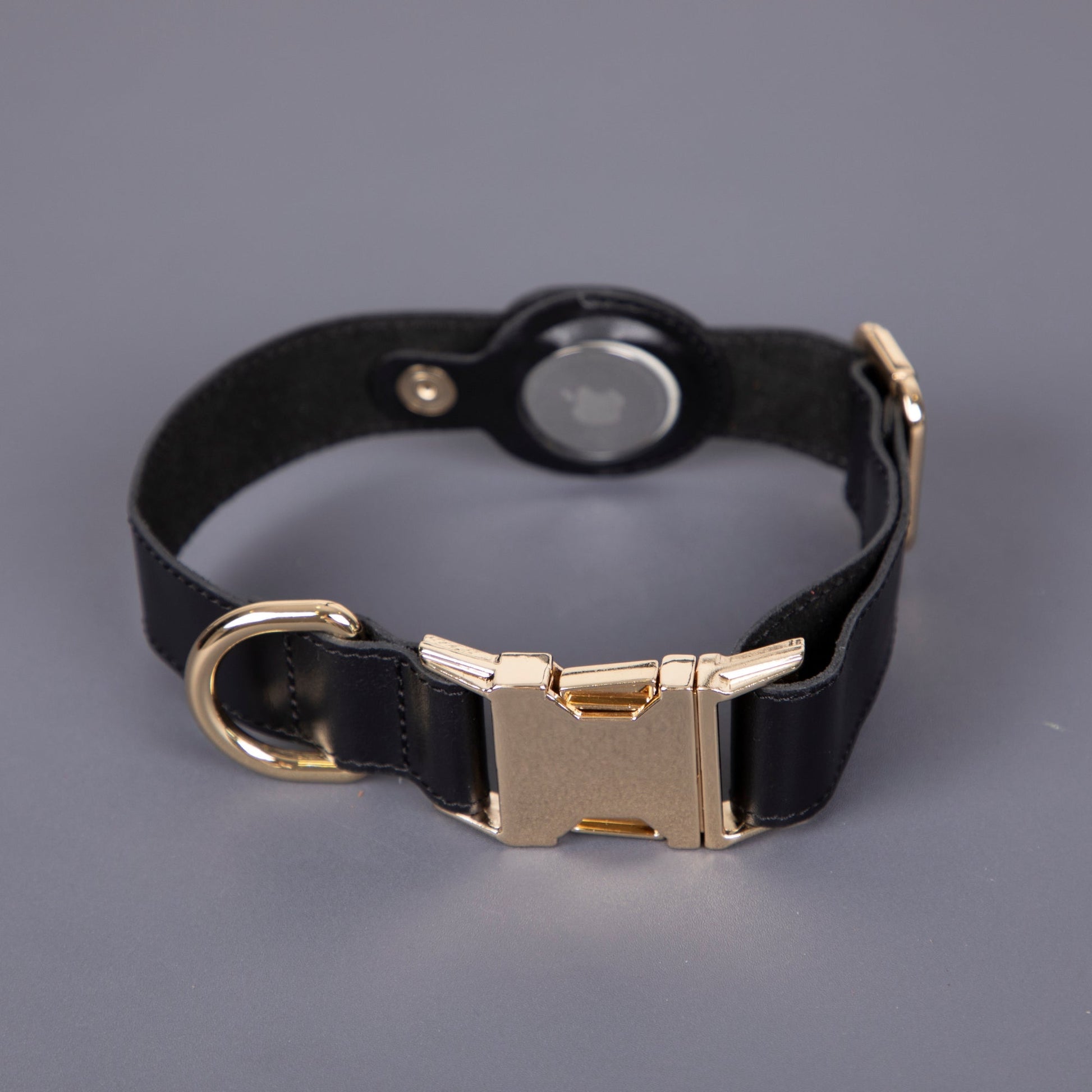 Charlotte Handcrafted Calfskin Leather Dog Collar - Compatible with AirTag - Concordia Style Boutique