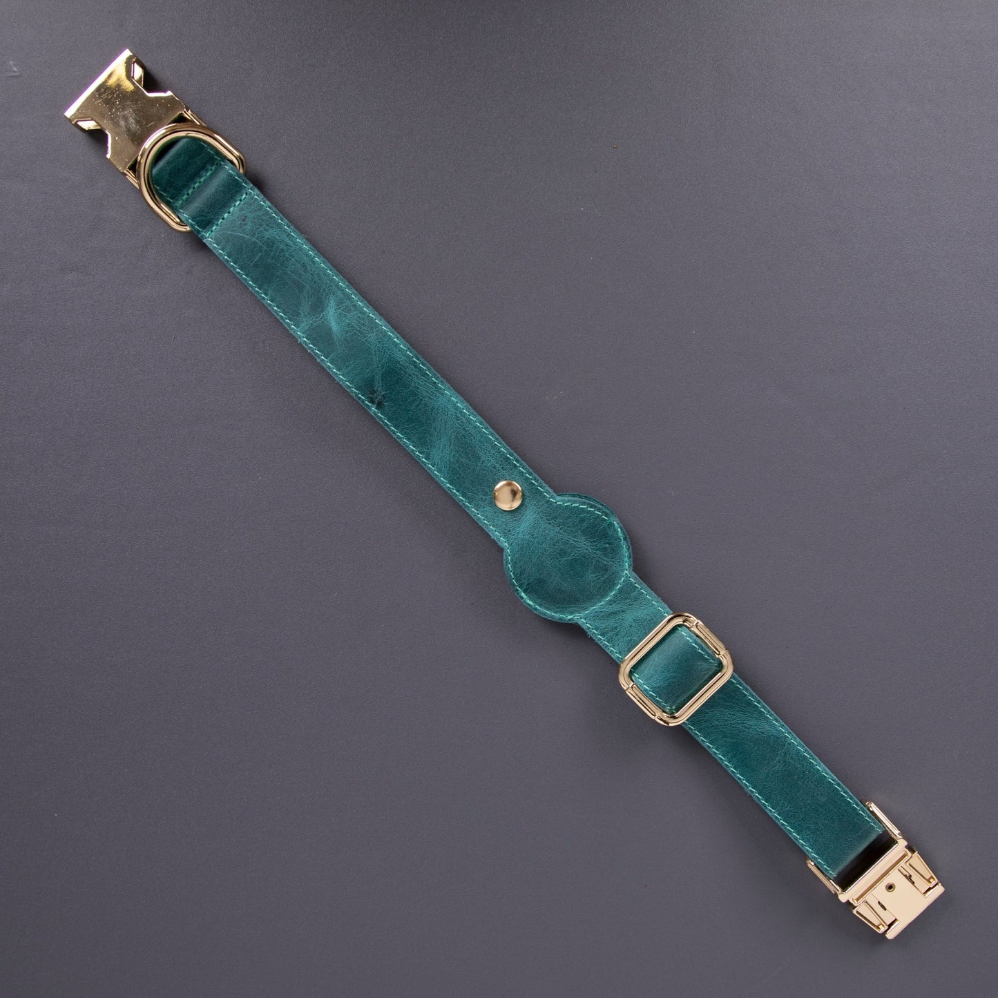 Charlotte Handcrafted Calfskin Leather Dog Collar - Compatible with AirTag - Concordia Style Boutique