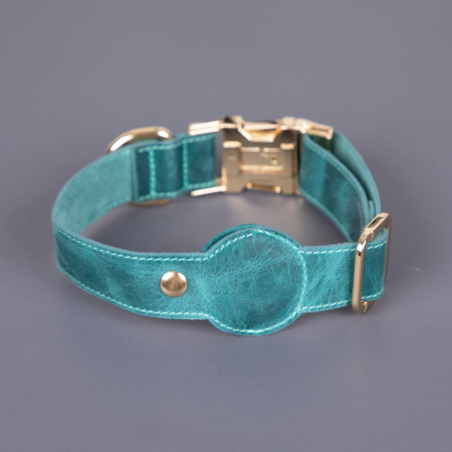 Charlotte Handcrafted Calfskin Leather Dog Collar - Compatible with AirTag - Concordia Style Boutique