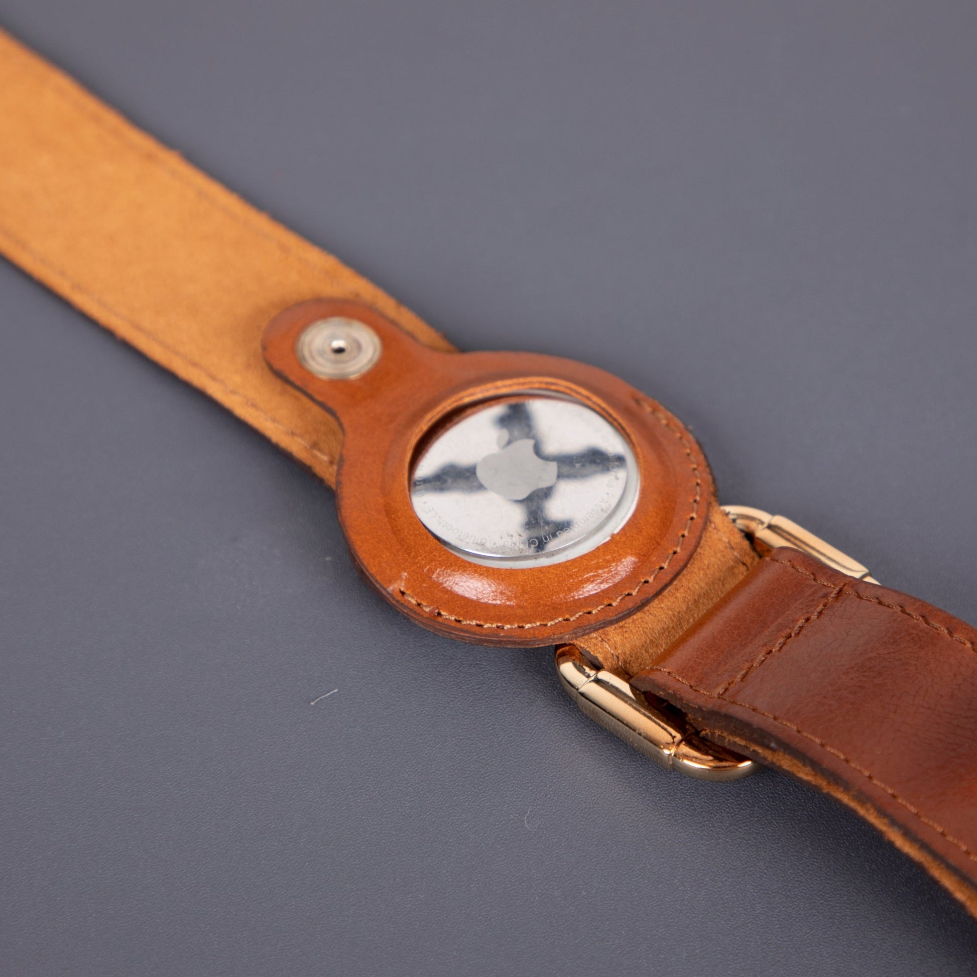 Charlotte Handcrafted Calfskin Leather Dog Collar - Compatible with AirTag - Concordia Style Boutique