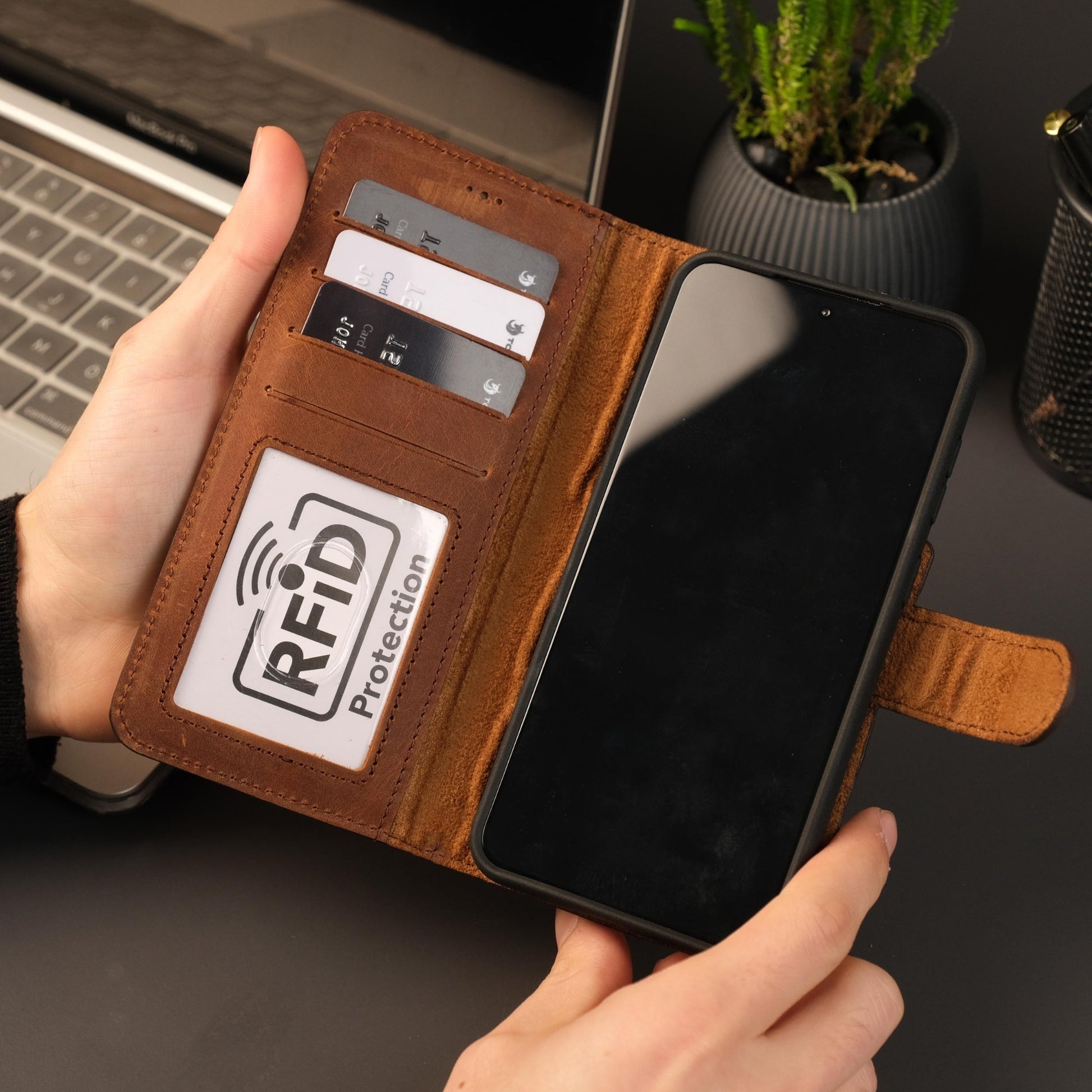 Leather Samsung Galaxy S25 Plus Wallet Case | Buffalo - Concordia Style Boutique