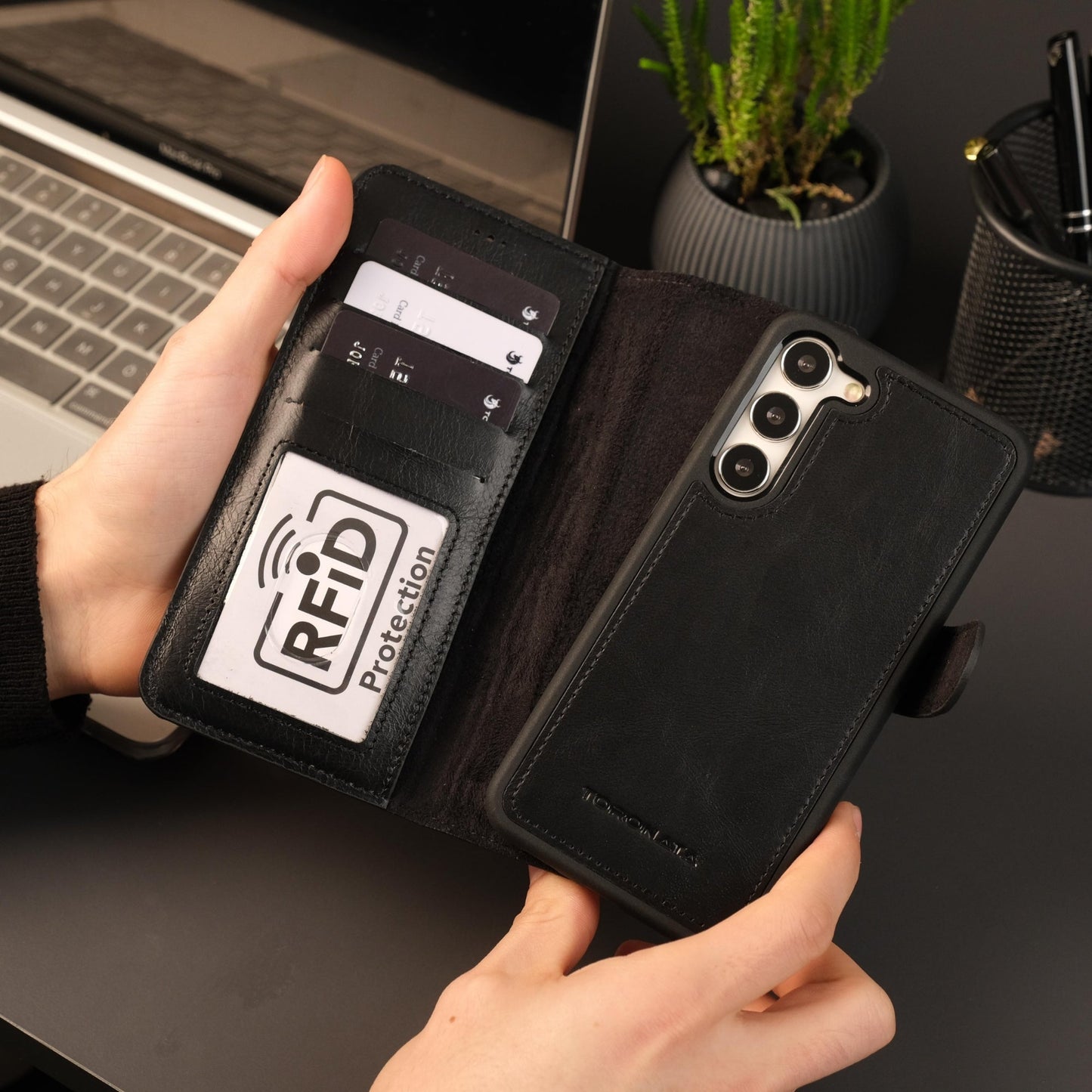 Leather Samsung Galaxy S25 Plus Wallet Case | Buffalo - Concordia Style Boutique