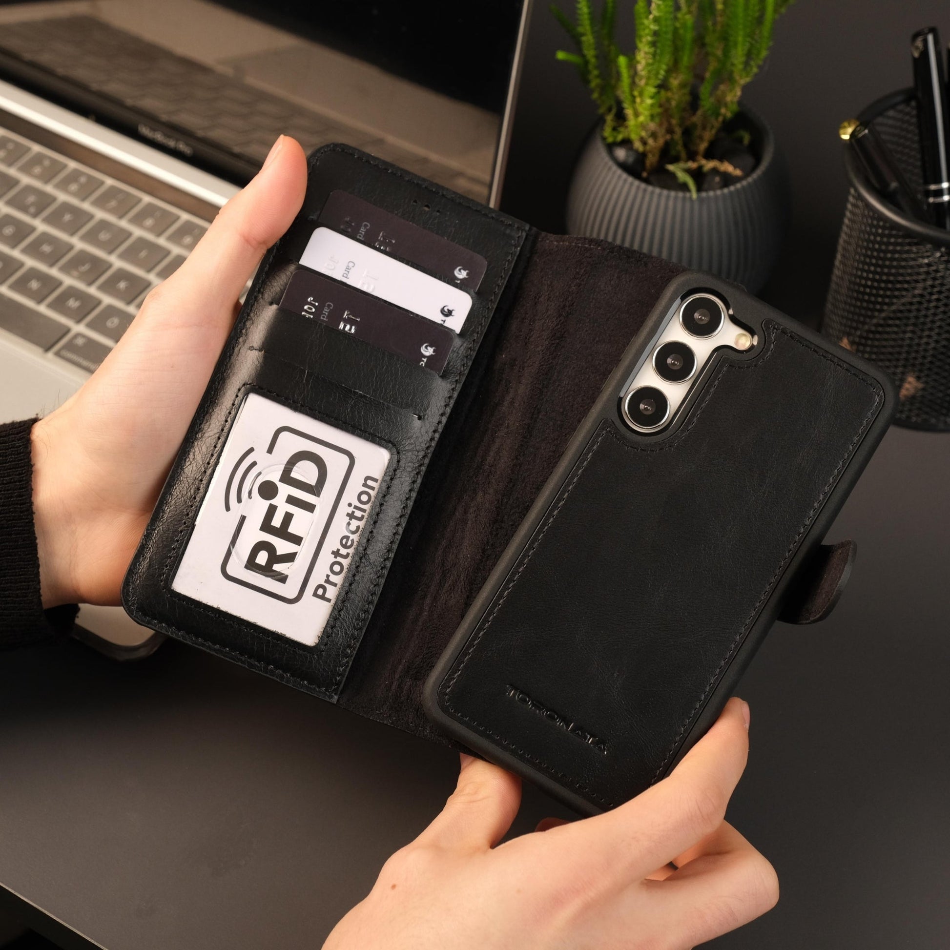 Leather Samsung Galaxy S25 Plus Wallet Case | Buffalo - Concordia Style Boutique