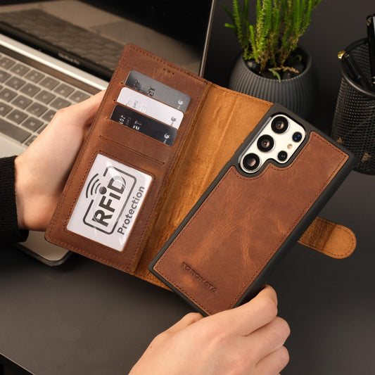 Leather Samsung Galaxy S25 Ultra Wallet Case | Buffalo - Concordia Style Boutique