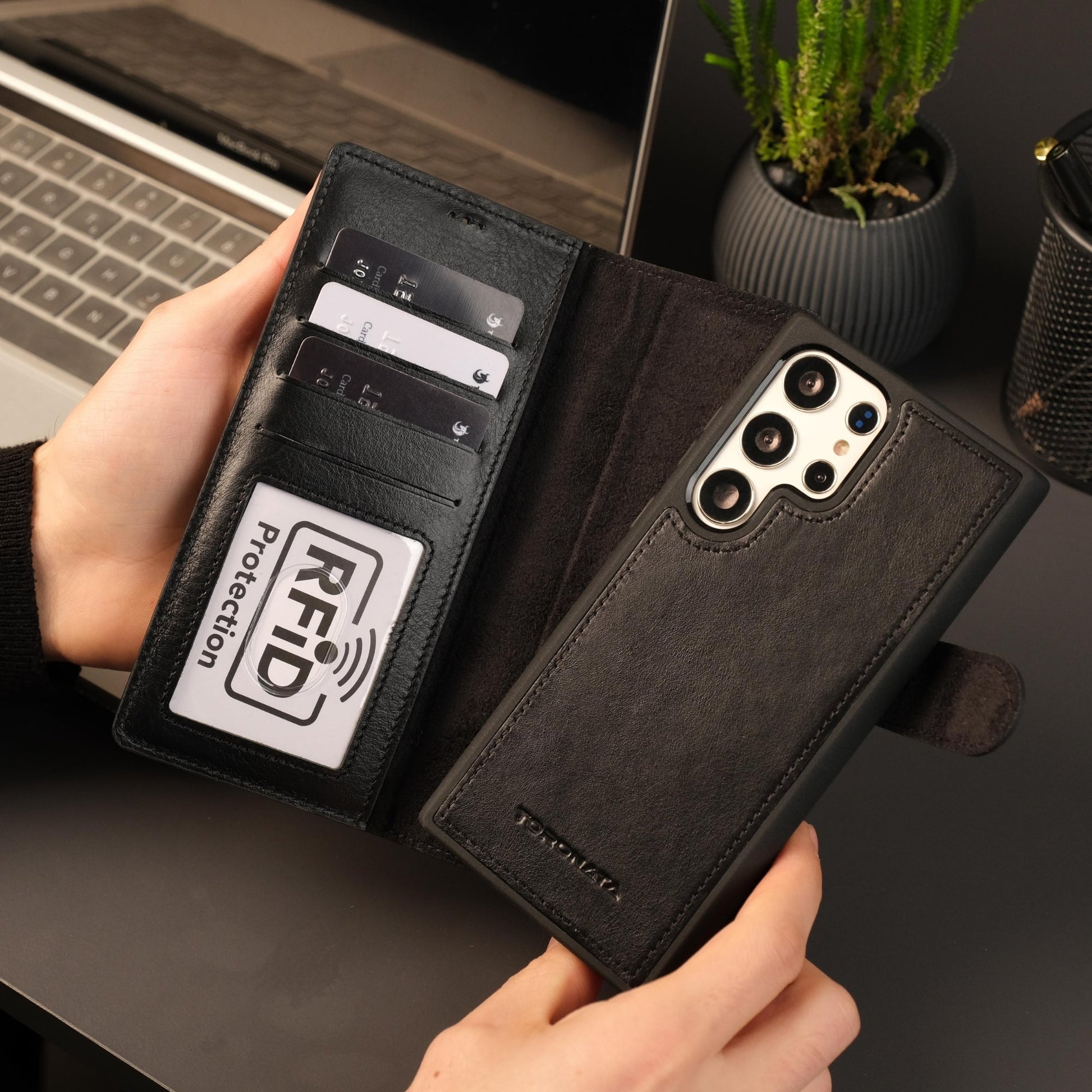 Leather Samsung Galaxy S25 Ultra Wallet Case | Buffalo - Concordia Style Boutique