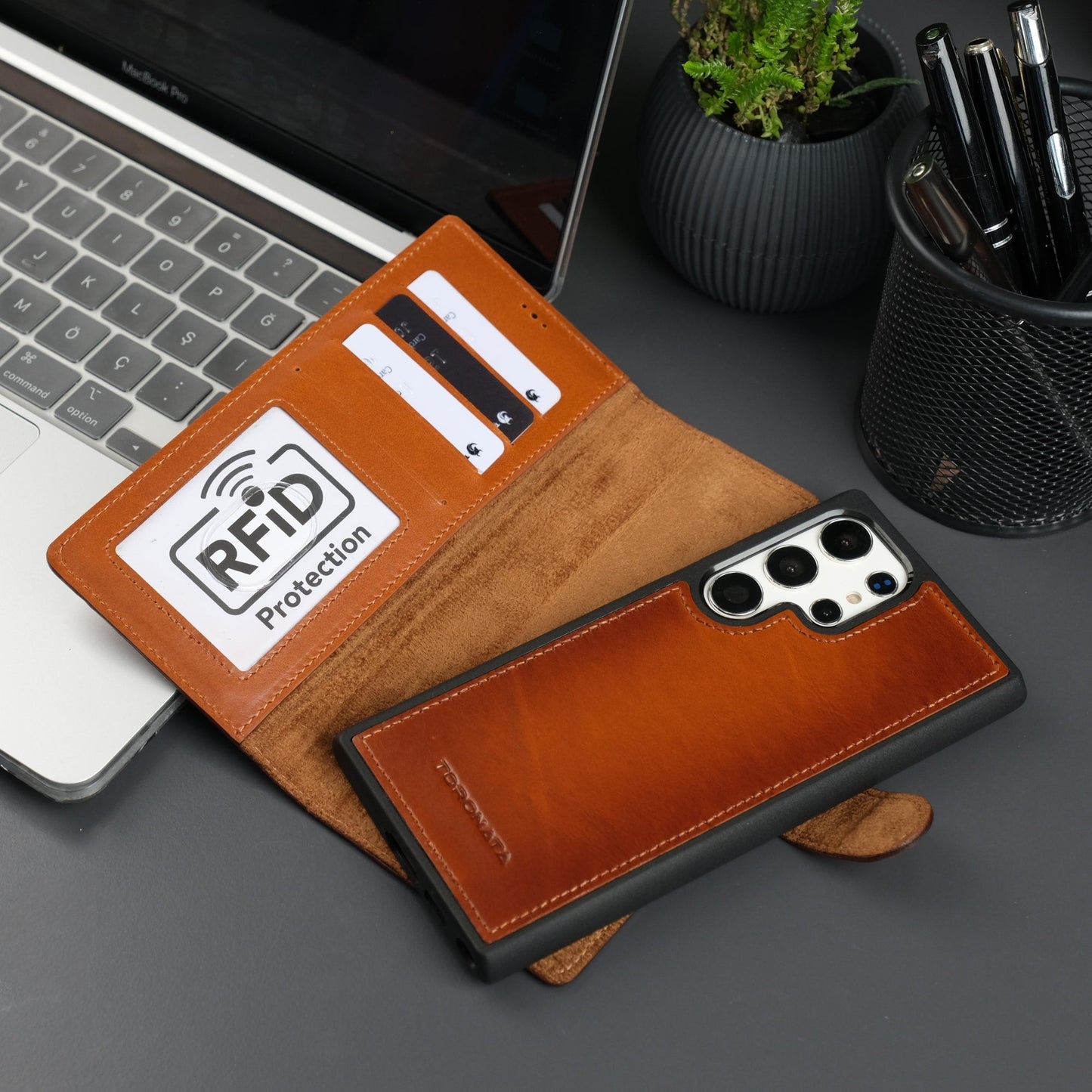 Leather Samsung Galaxy S25 Ultra Wallet Case | Buffalo - Concordia Style Boutique