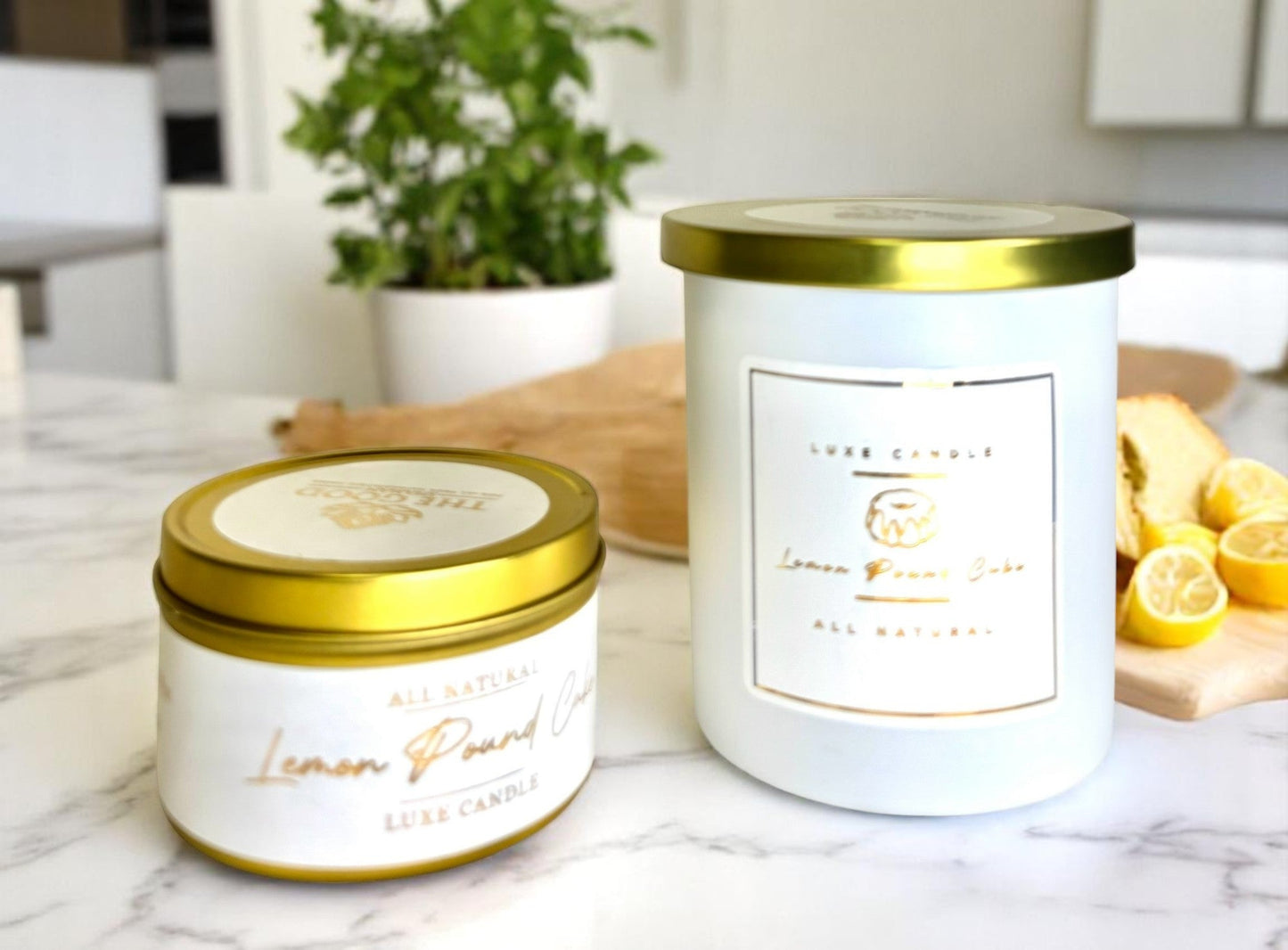 Lemon Pound Cake - Luxe Hand-Poured Natural Coconut Wax Candle