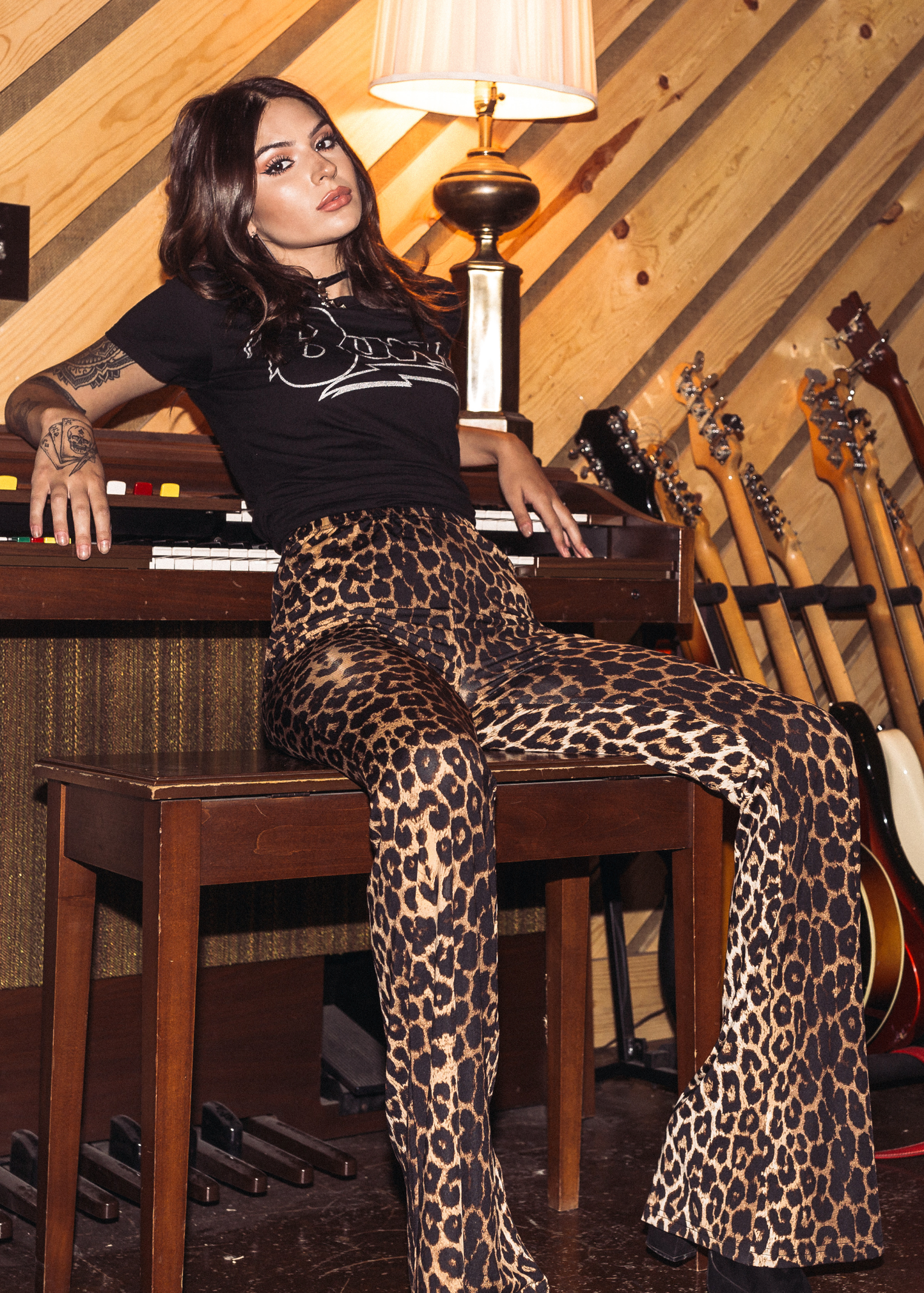 Wild Ride Leopard Bell Bottom Pants - Concordia Style Boutique