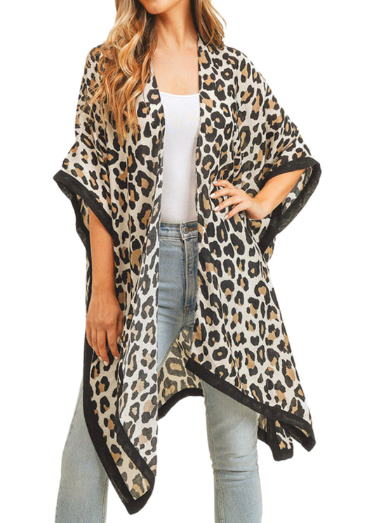 Wild Child Animal Print Kimono