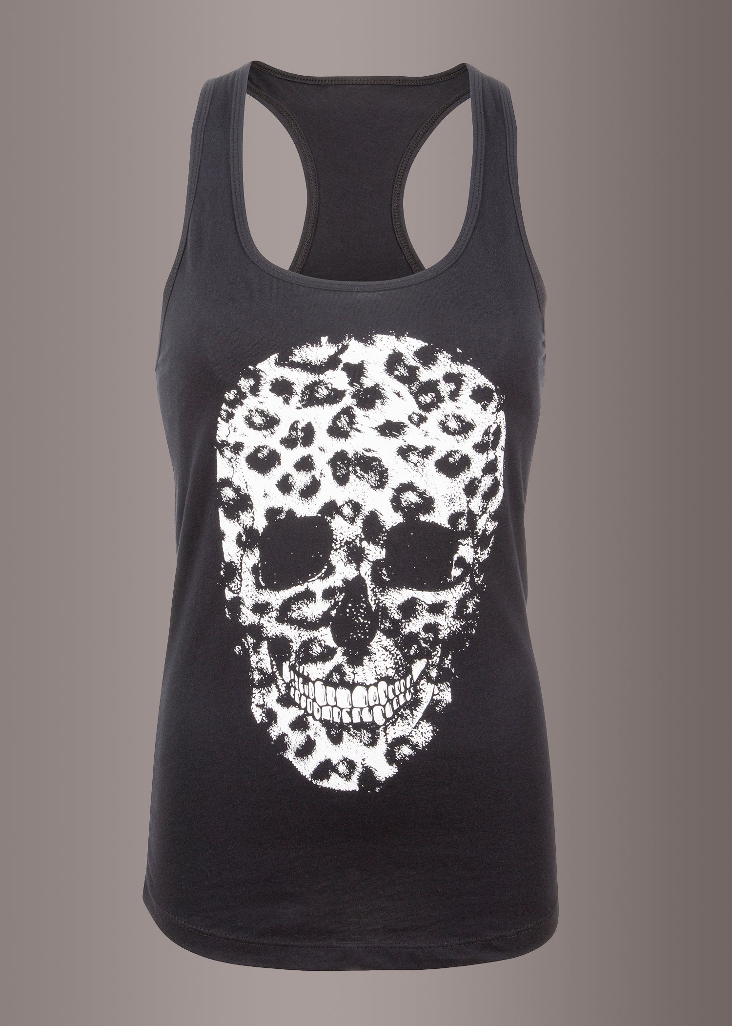 Renegade Leopard Print Skull Tank Top Sleeveless Tee - Concordia Style Boutique