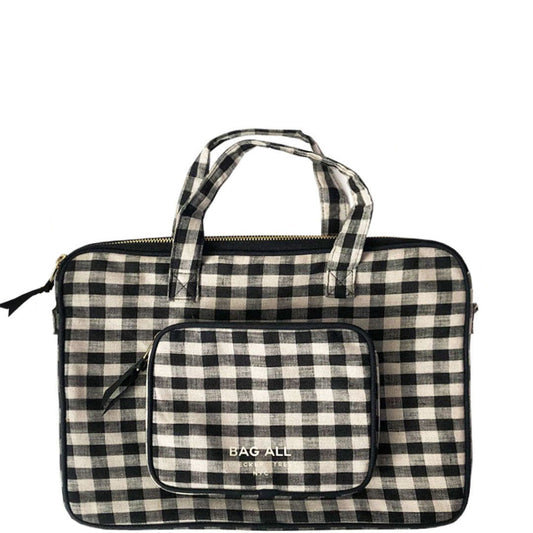 Laptop Case 13", Handle & Charger Pocket, Gingham - Premium 5620 - Luggage & Bags > Luggage Accessories > Packing Organizers from Bag-all - Just $27! Shop now at Concordia Style Boutique
