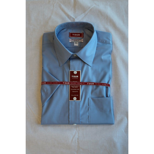 Light Blue Tour/Athletic Fit Dress Shirt - Concordia Style Boutique
