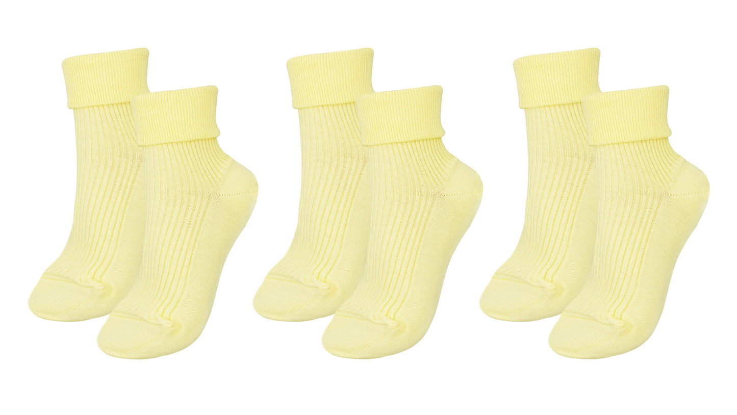 tittimitti®100% Organic Combed Cotton Luxury Women's Socks 3-Pack. Made in Italy.
