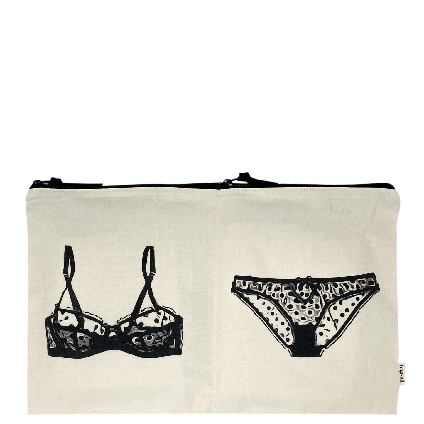 Double Lingerie Packing Pouch, Cream - Concordia Style Boutique