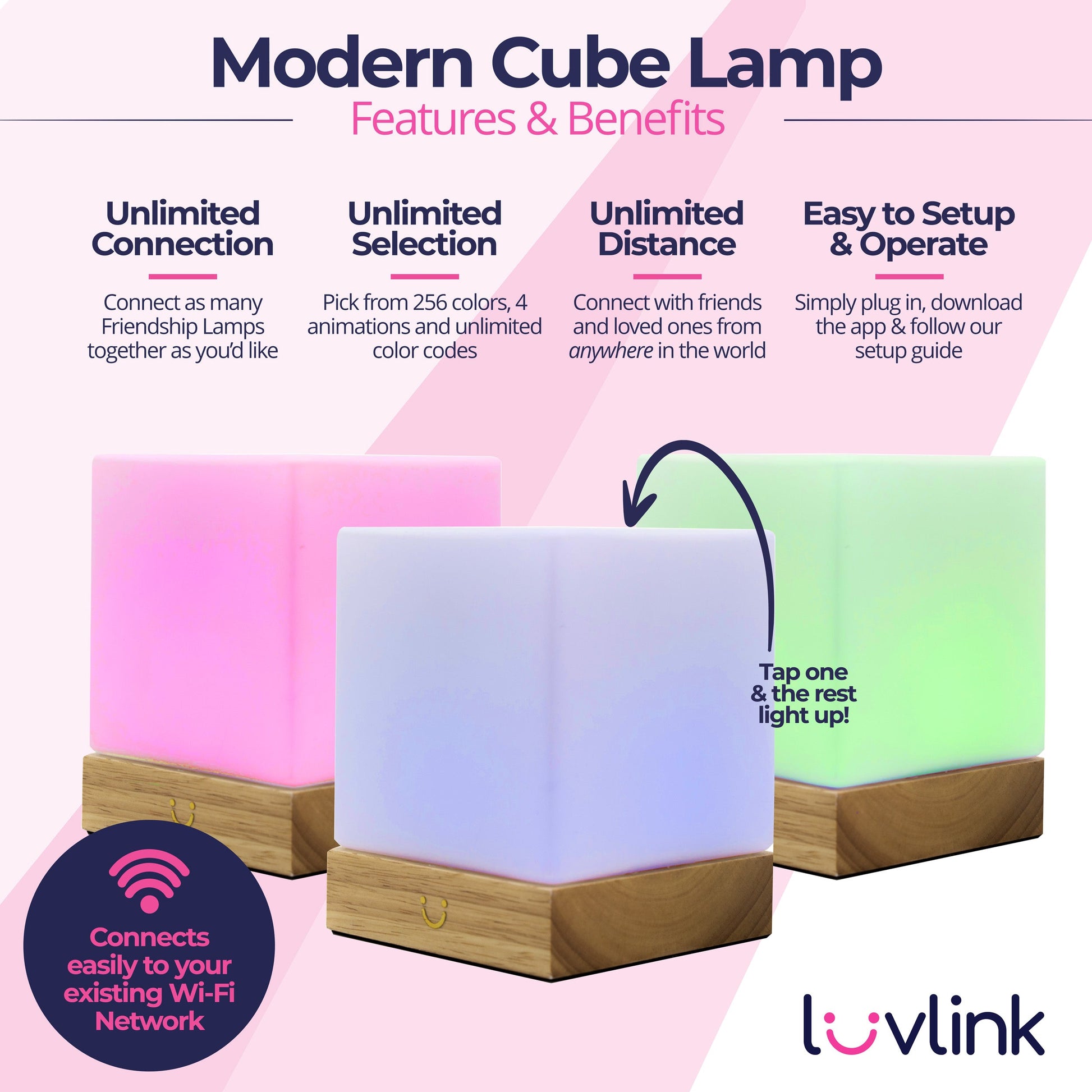 Modern Cube Lamp - Concordia Style Boutique