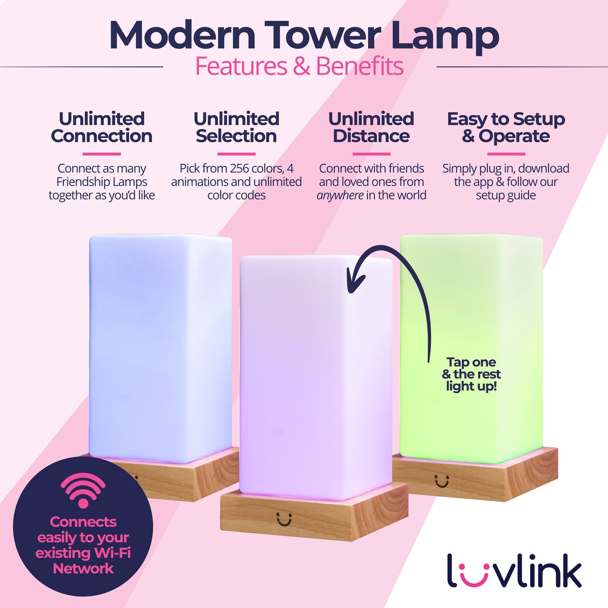 Modern Tower Lamp - Concordia Style Boutique