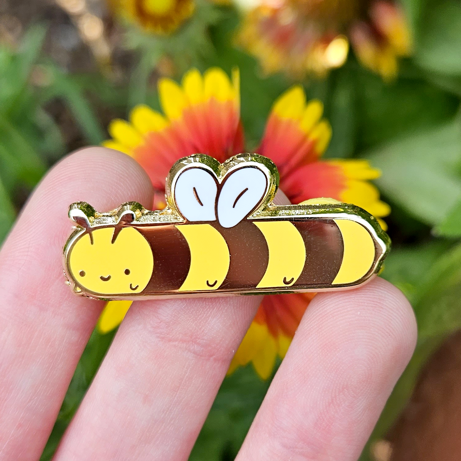 Long Bee - Hard Enamel Pin - Concordia Style Boutique