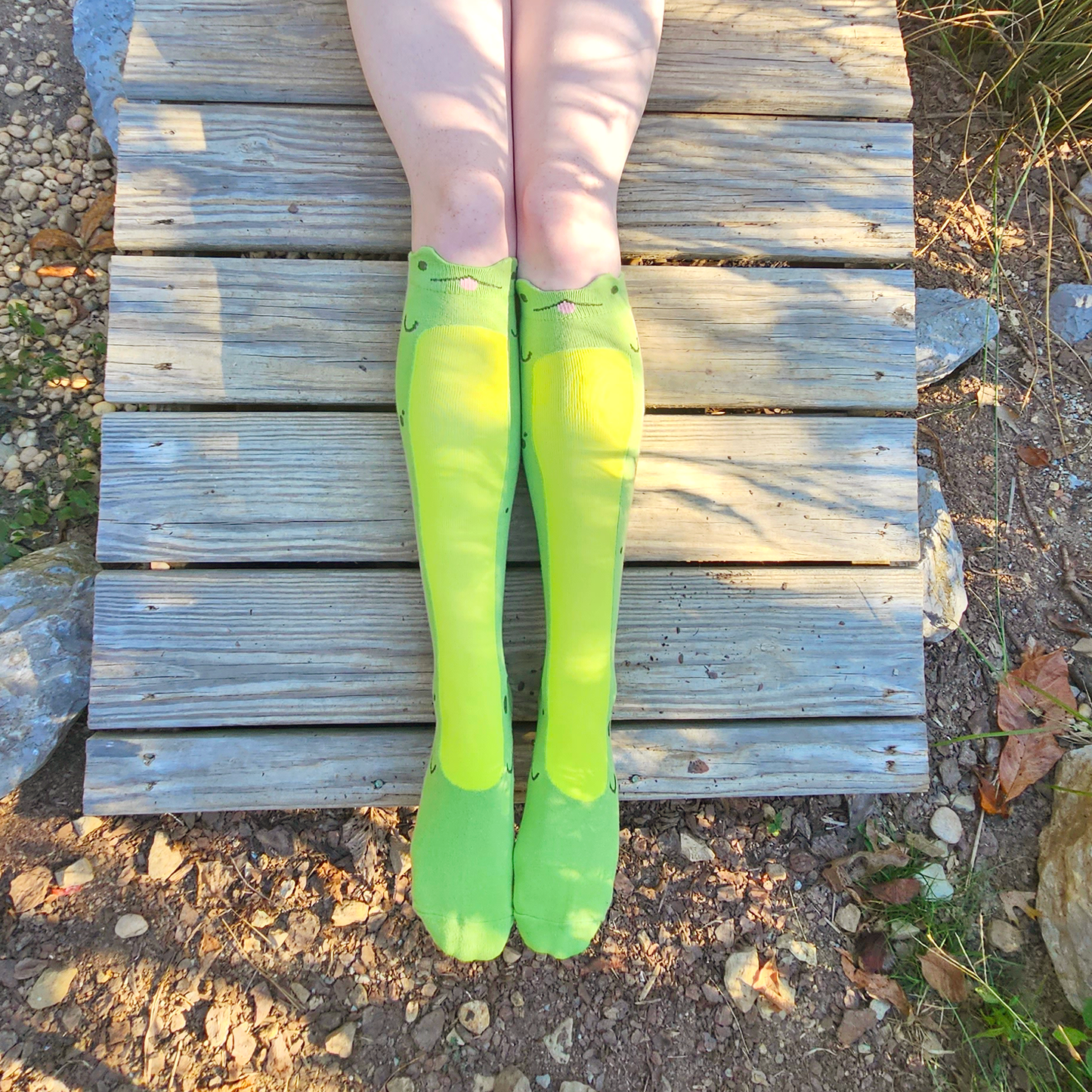 Knee High Long Frog Socks - Concordia Style Boutique