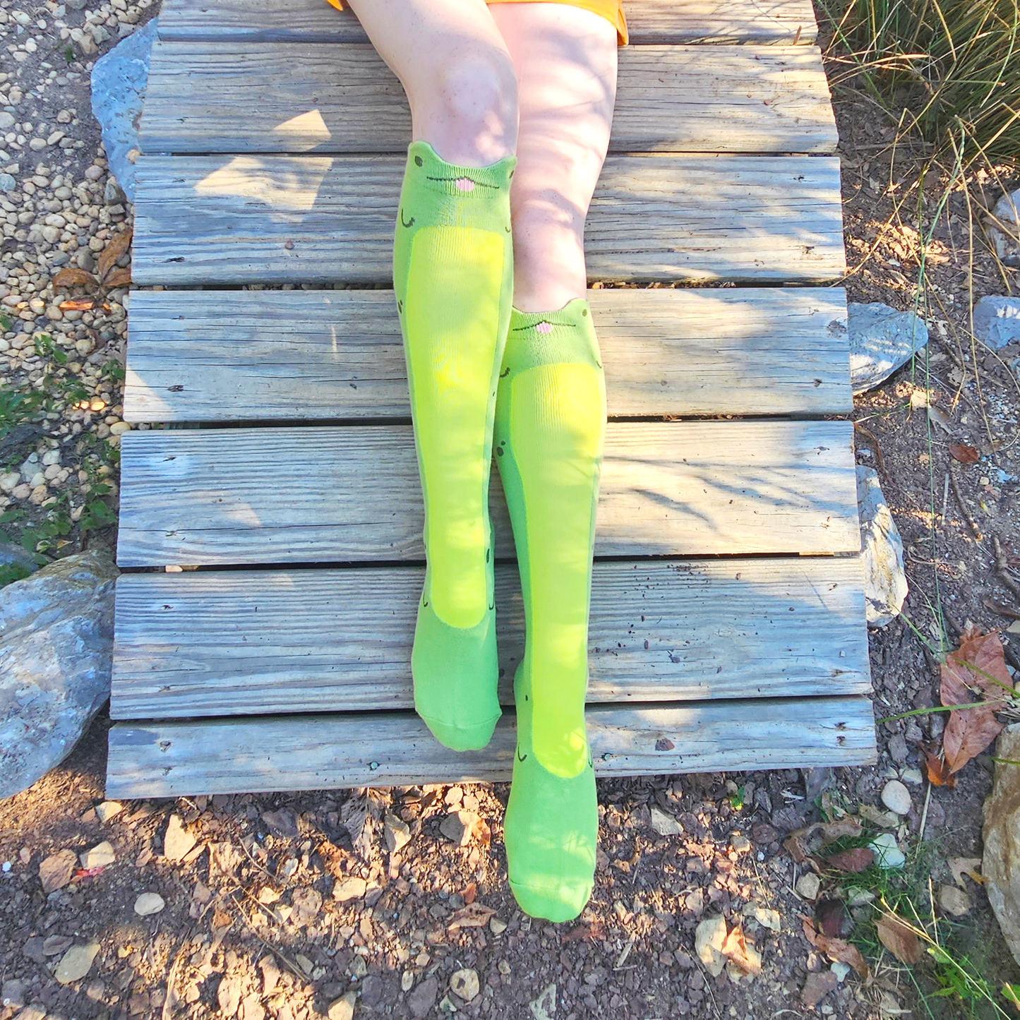 Knee High Long Frog Socks - Concordia Style Boutique