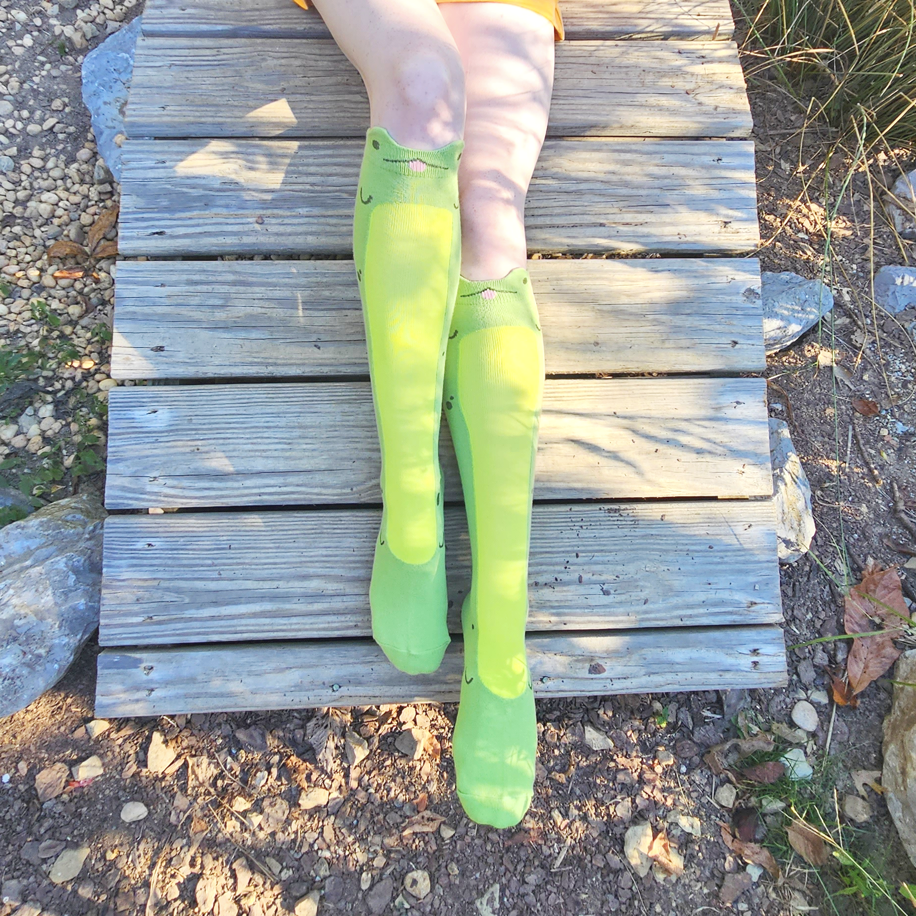 Knee High Long Frog Socks - Concordia Style Boutique
