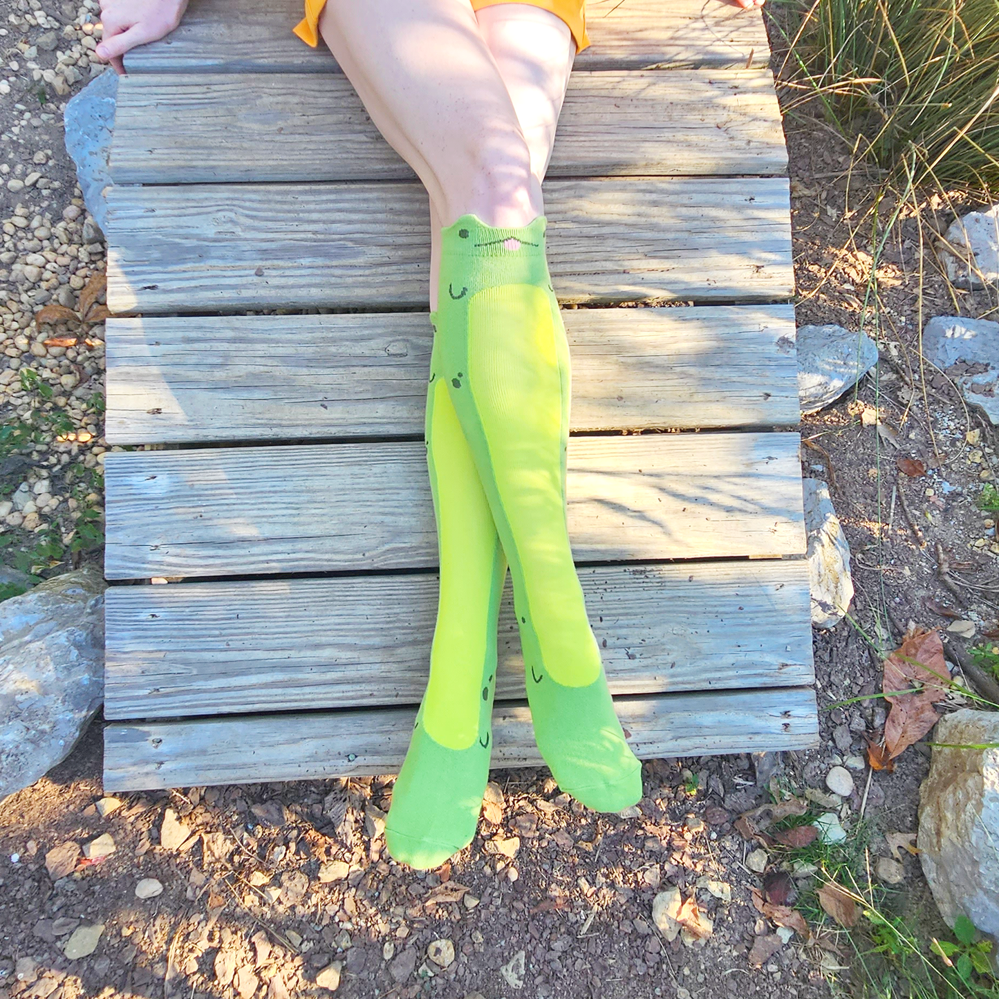 Knee High Long Frog Socks - Concordia Style Boutique