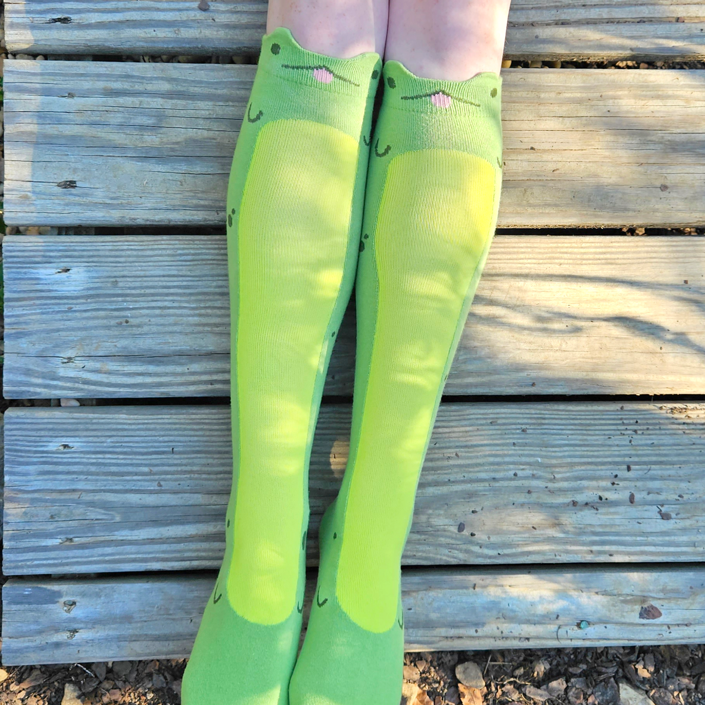 Knee High Long Frog Socks - Concordia Style Boutique