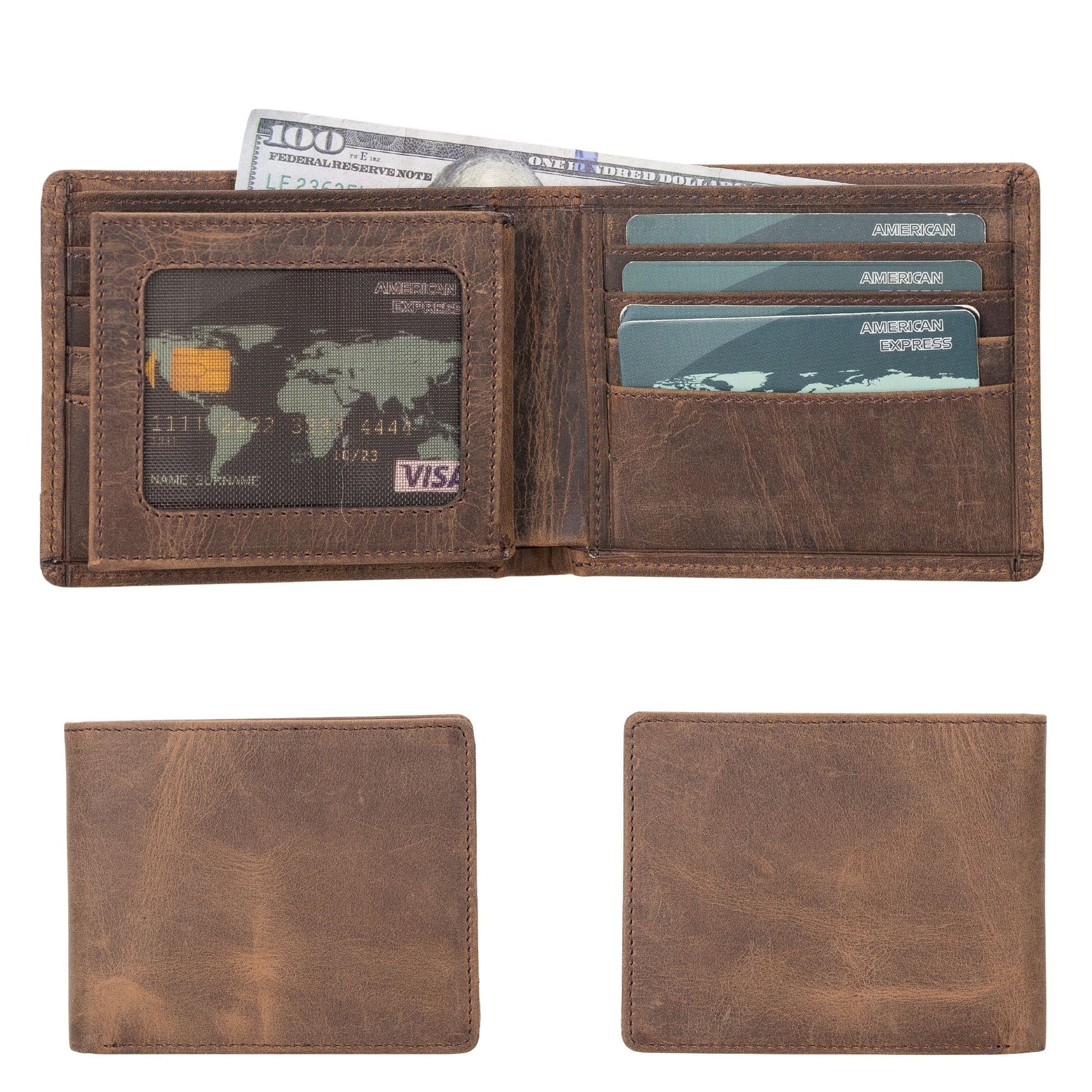 Lusk Slim Bifold Design Handcrafted Men's Genuine Leather Wallet - Concordia Style Boutique