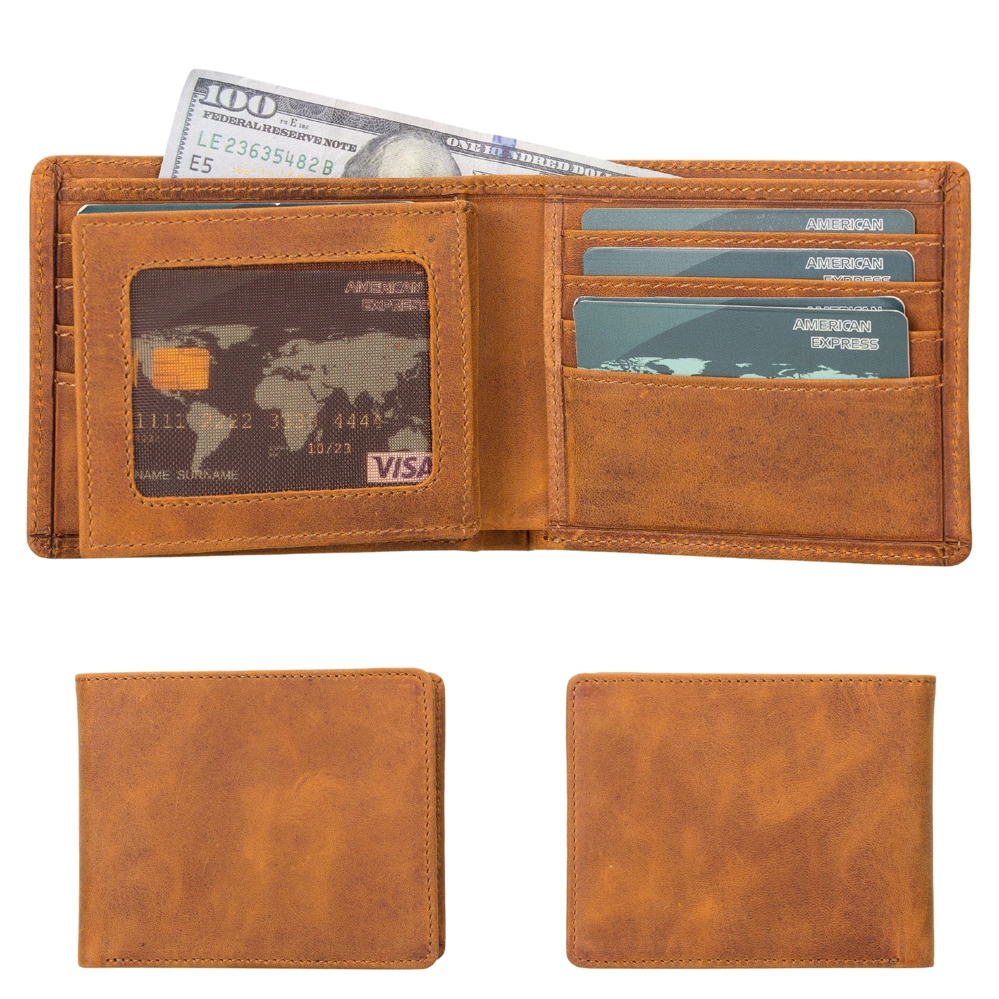 Lusk Slim Bifold Design Handcrafted Men's Genuine Leather Wallet - Concordia Style Boutique