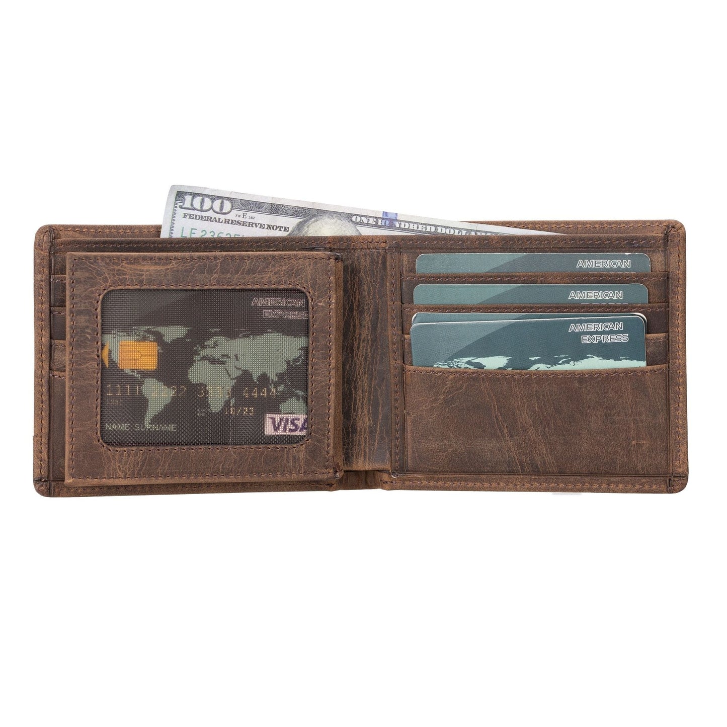 Lusk Slim Bifold Design Handcrafted Men's Genuine Leather Wallet - Concordia Style Boutique