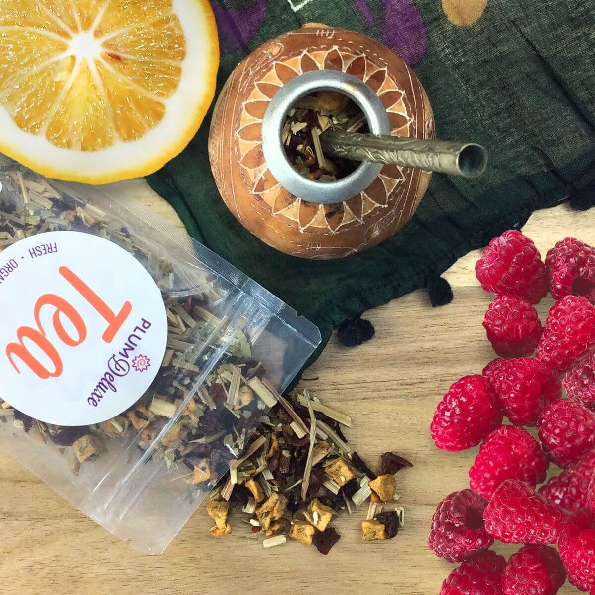 Raspberry Revitalizer Lemon Mate Tea - Concordia Style Boutique