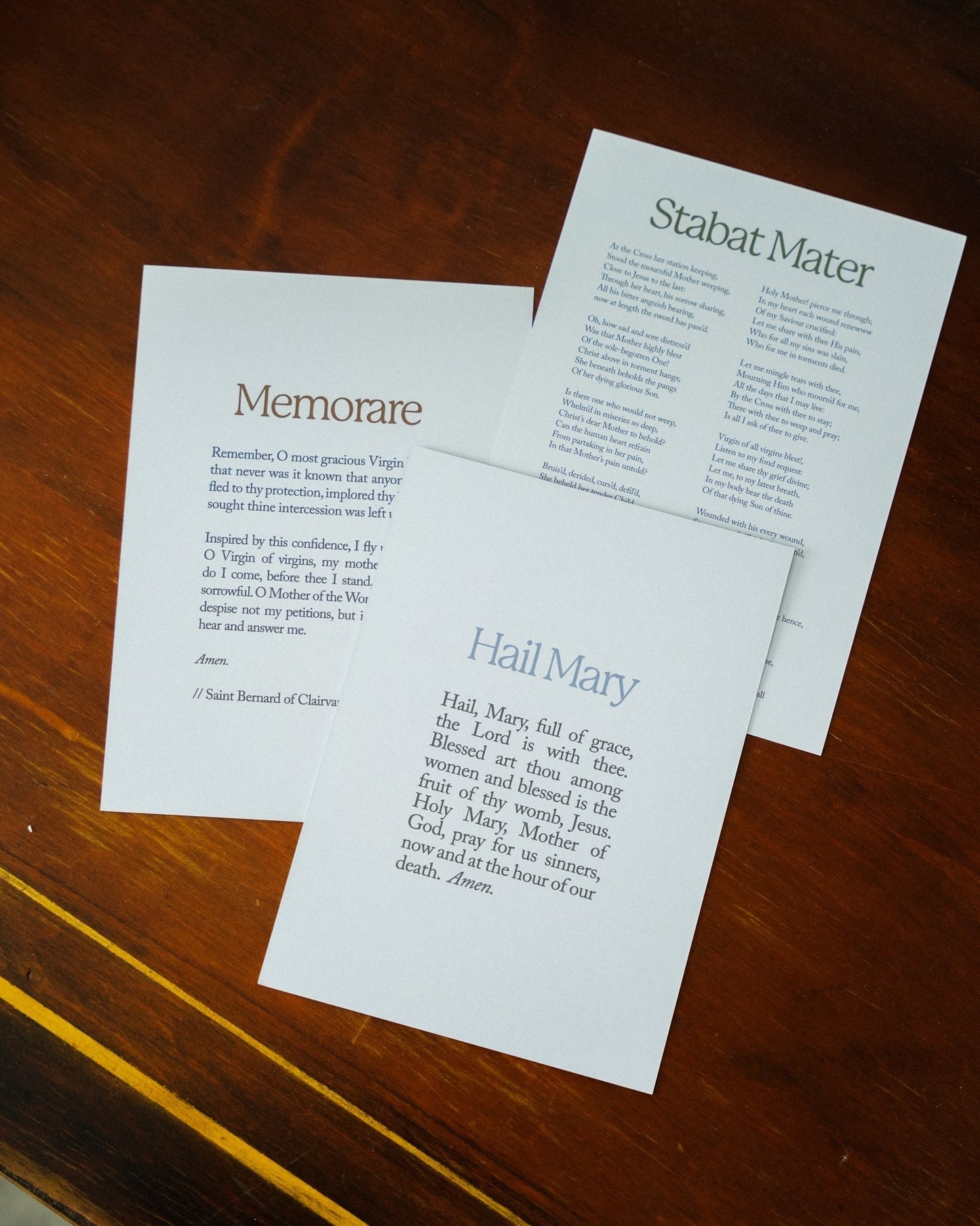 Marian Prayer Card Set - Concordia Style Boutique