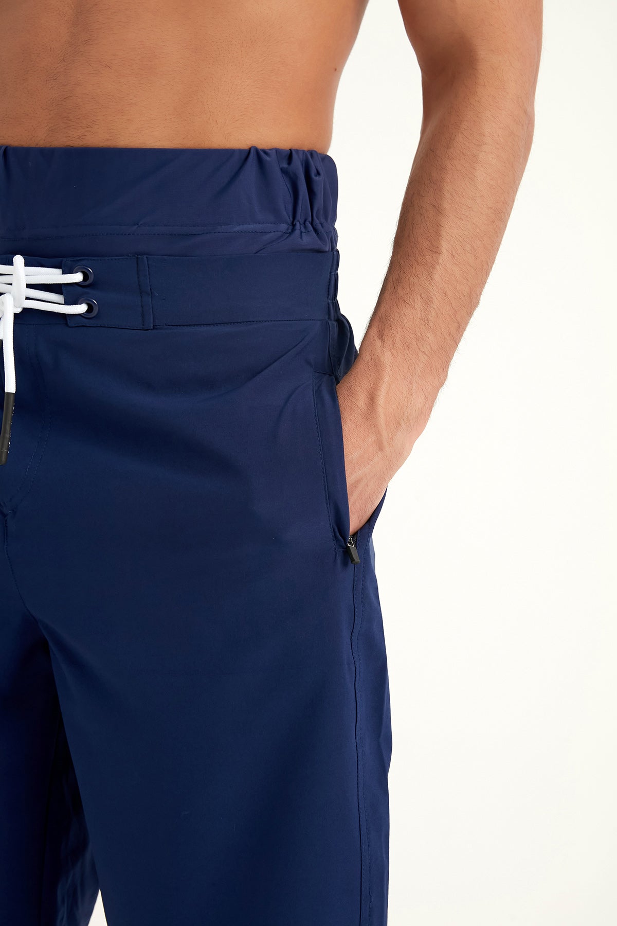Marina Navy Blue Modest Men’s Swim Shorts - S2503-2