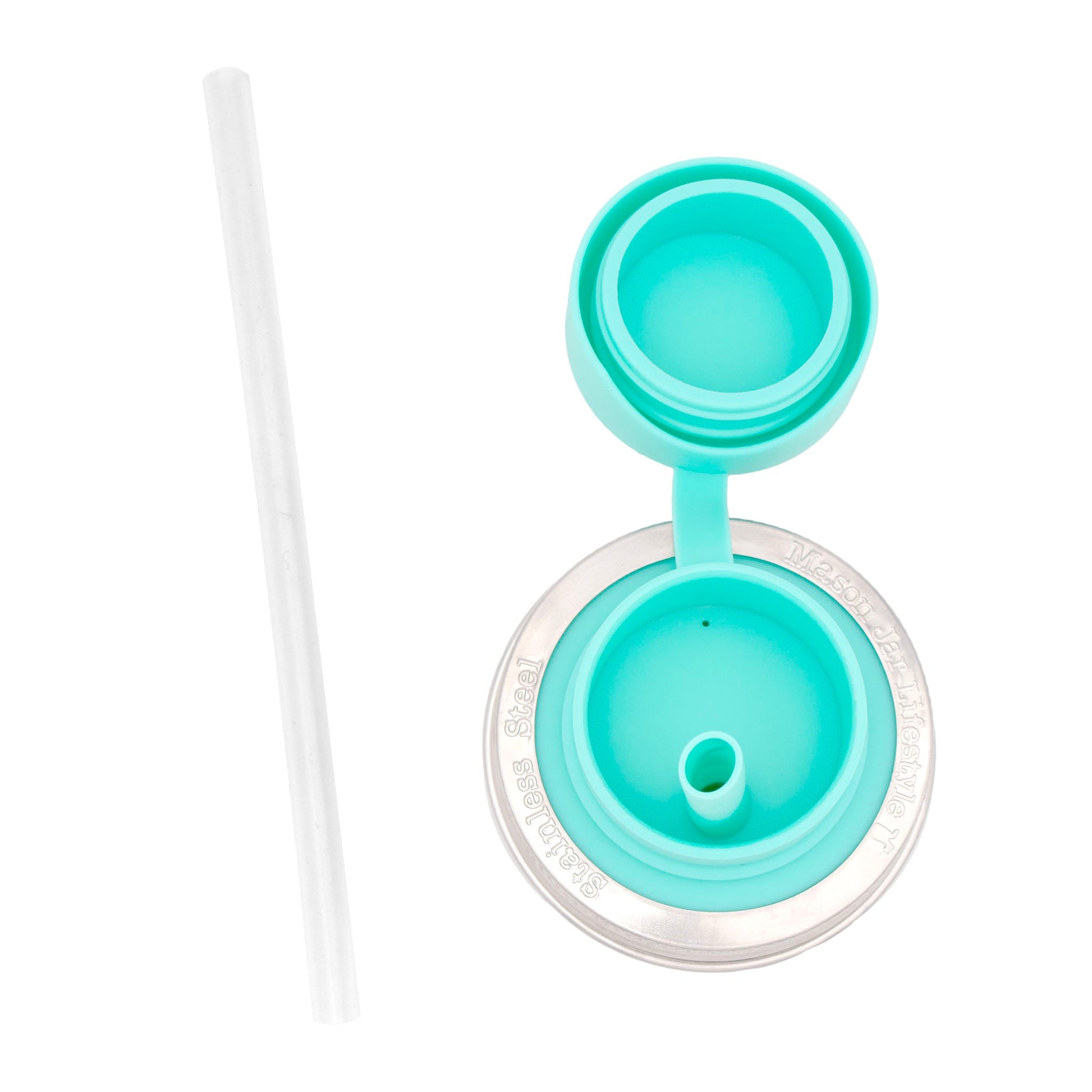 Pop-Up Sippy Straw Leak Resistant Lids for Regular Mouth Mason Jars - Concordia Style Boutique