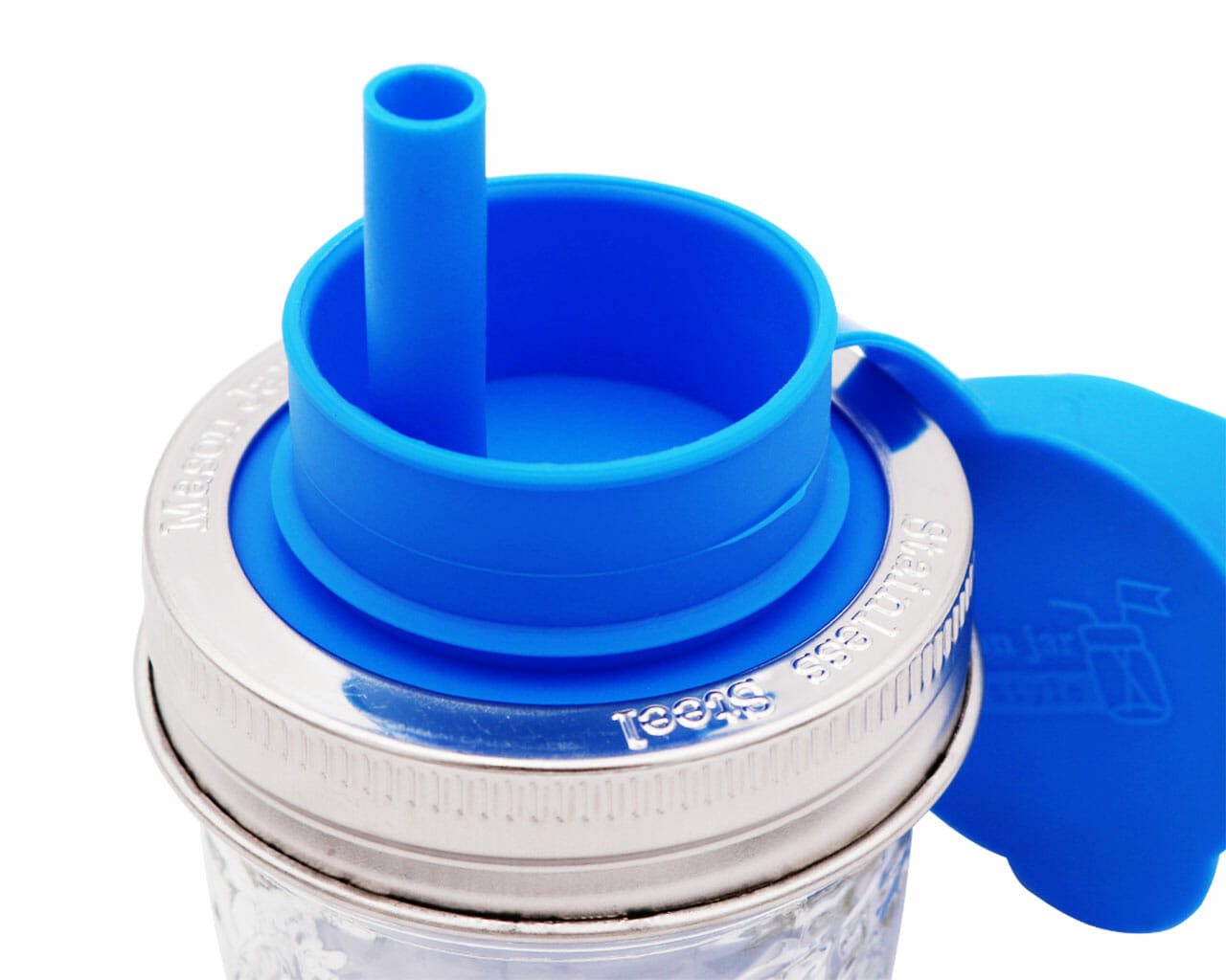 Pop-Up Sippy Straw Leak Resistant Lids for Regular Mouth Mason Jars - Concordia Style Boutique