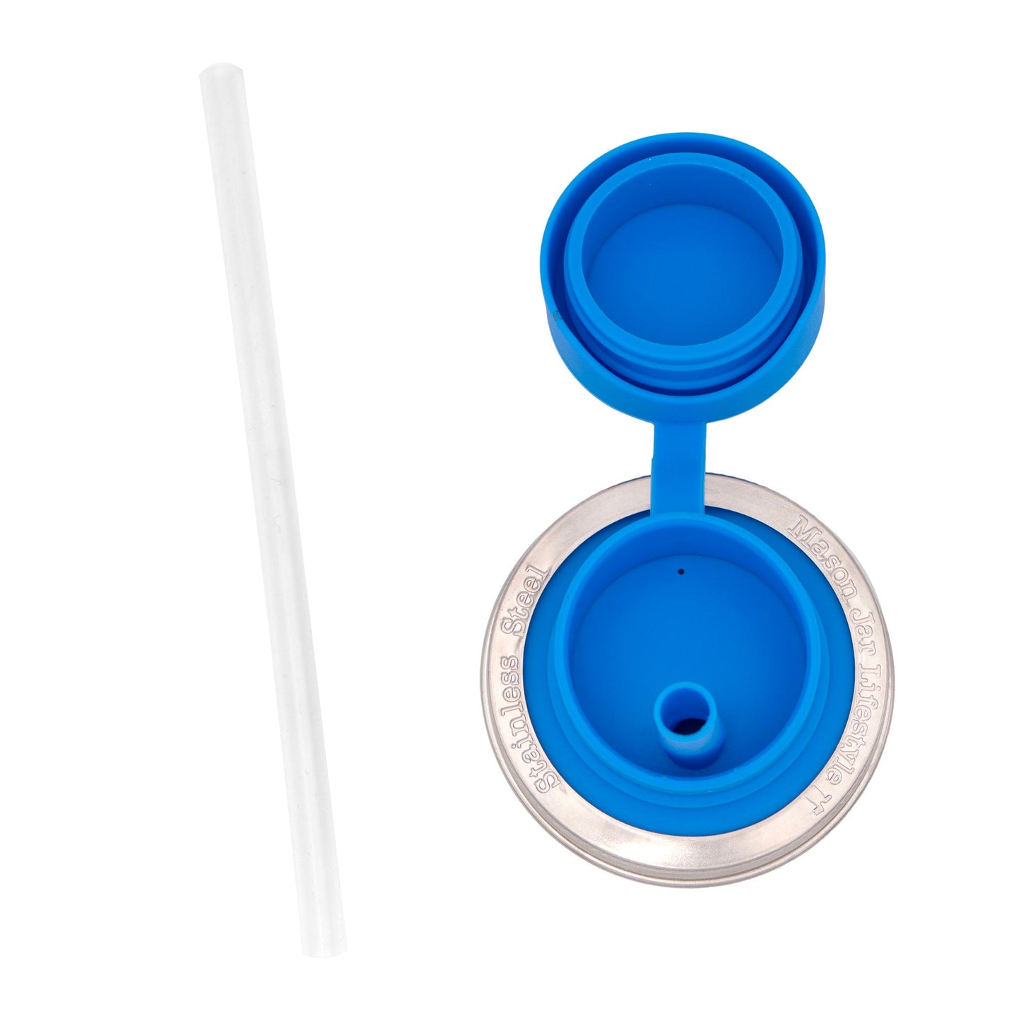 Pop-Up Sippy Straw Leak Resistant Lids for Regular Mouth Mason Jars - Concordia Style Boutique