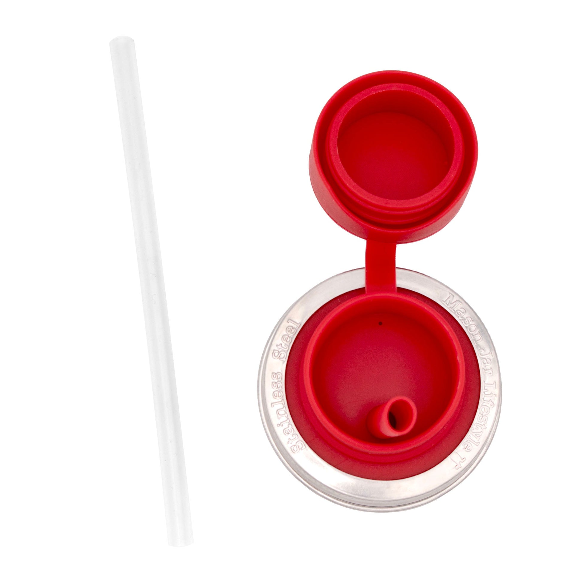 Pop-Up Sippy Straw Leak Resistant Lids for Regular Mouth Mason Jars - Concordia Style Boutique