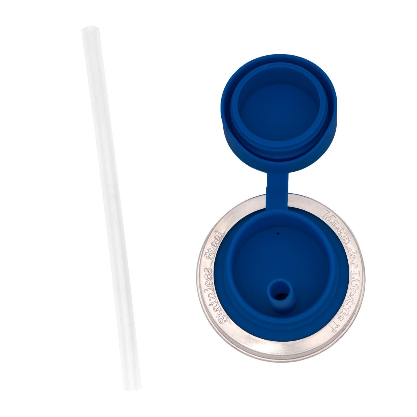 Pop-Up Sippy Straw Leak Resistant Lids for Regular Mouth Mason Jars - Concordia Style Boutique