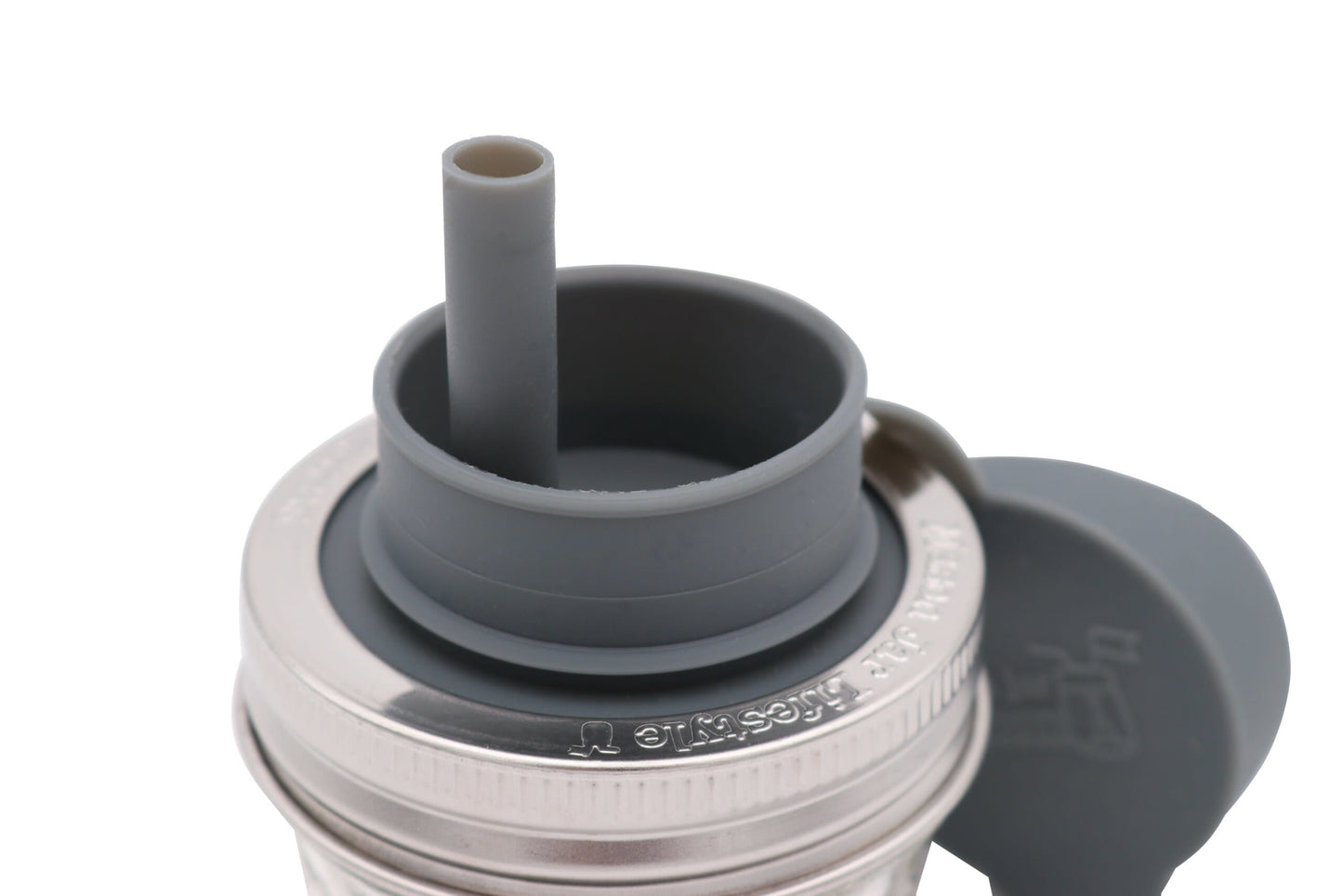 Pop-Up Sippy Straw Leak Resistant Lids for Regular Mouth Mason Jars - Concordia Style Boutique