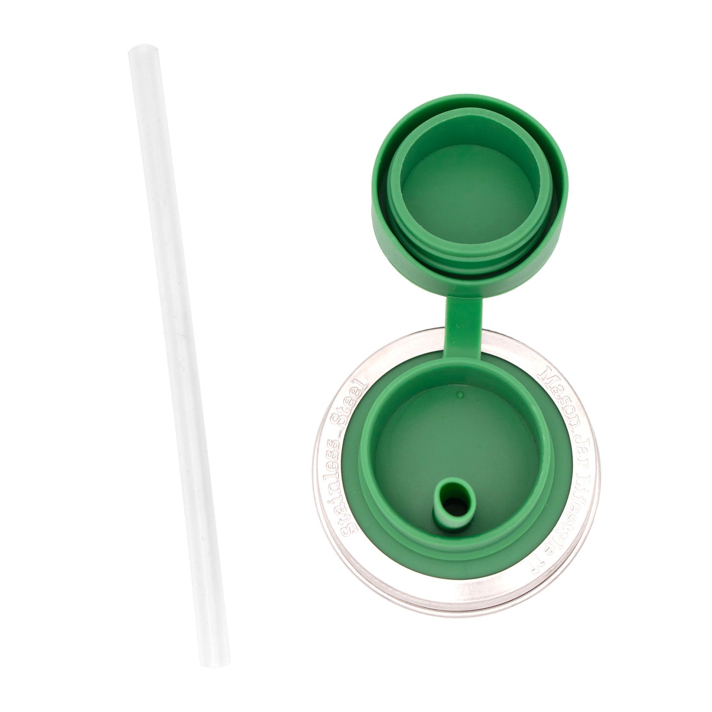 Pop-Up Sippy Straw Leak Resistant Lids for Regular Mouth Mason Jars - Concordia Style Boutique