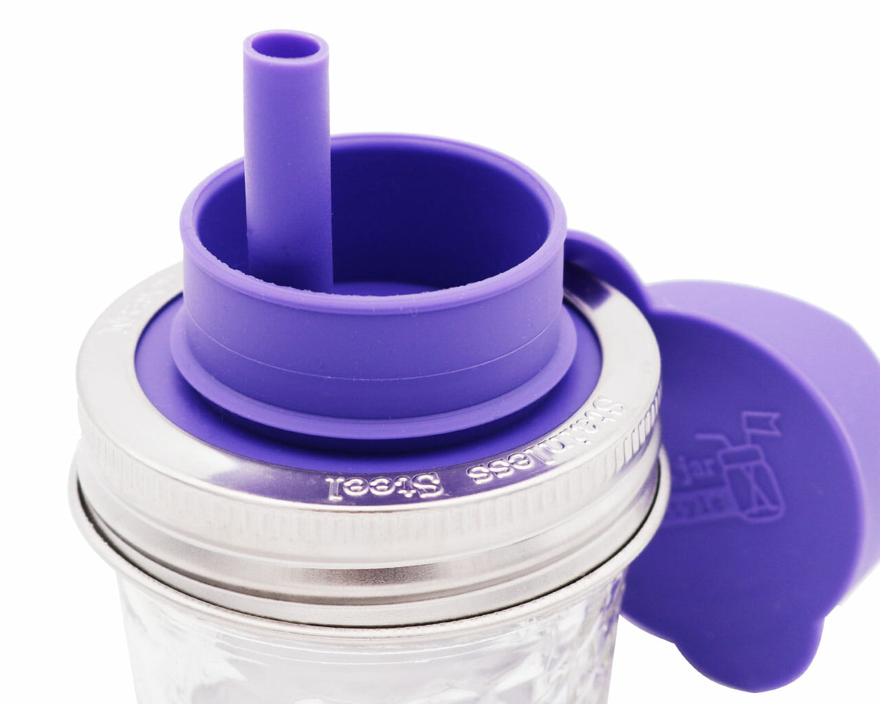 Pop-Up Sippy Straw Leak Resistant Lids for Regular Mouth Mason Jars - Concordia Style Boutique