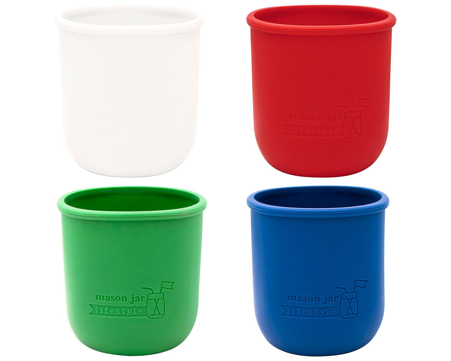 Silicone Sleeve for Regular Mouth Pint 16oz Mason Jars - Concordia Style Boutique