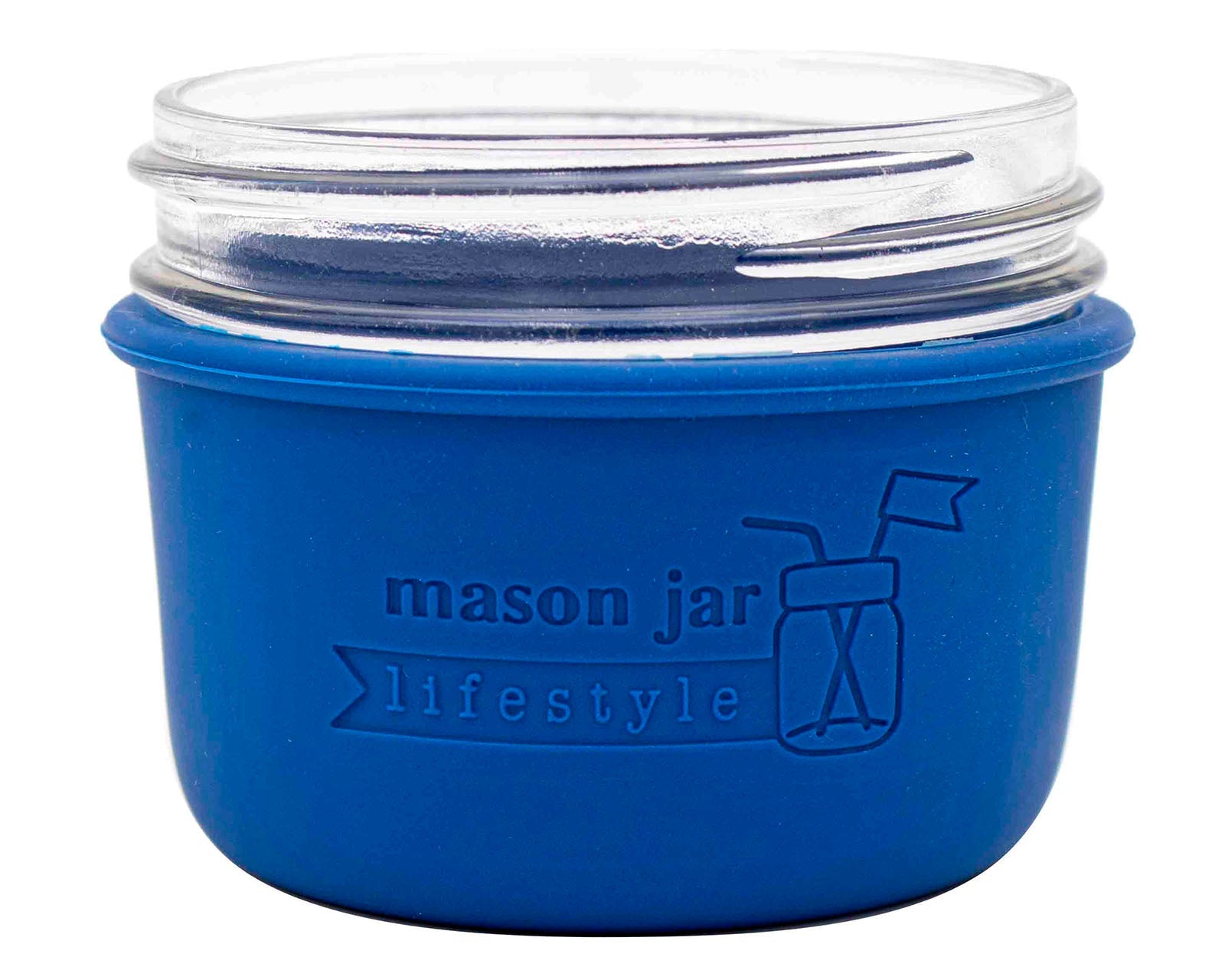 Silicone Sleeve for Wide Mouth Half Pint 8oz Mason Jars - Concordia Style Boutique