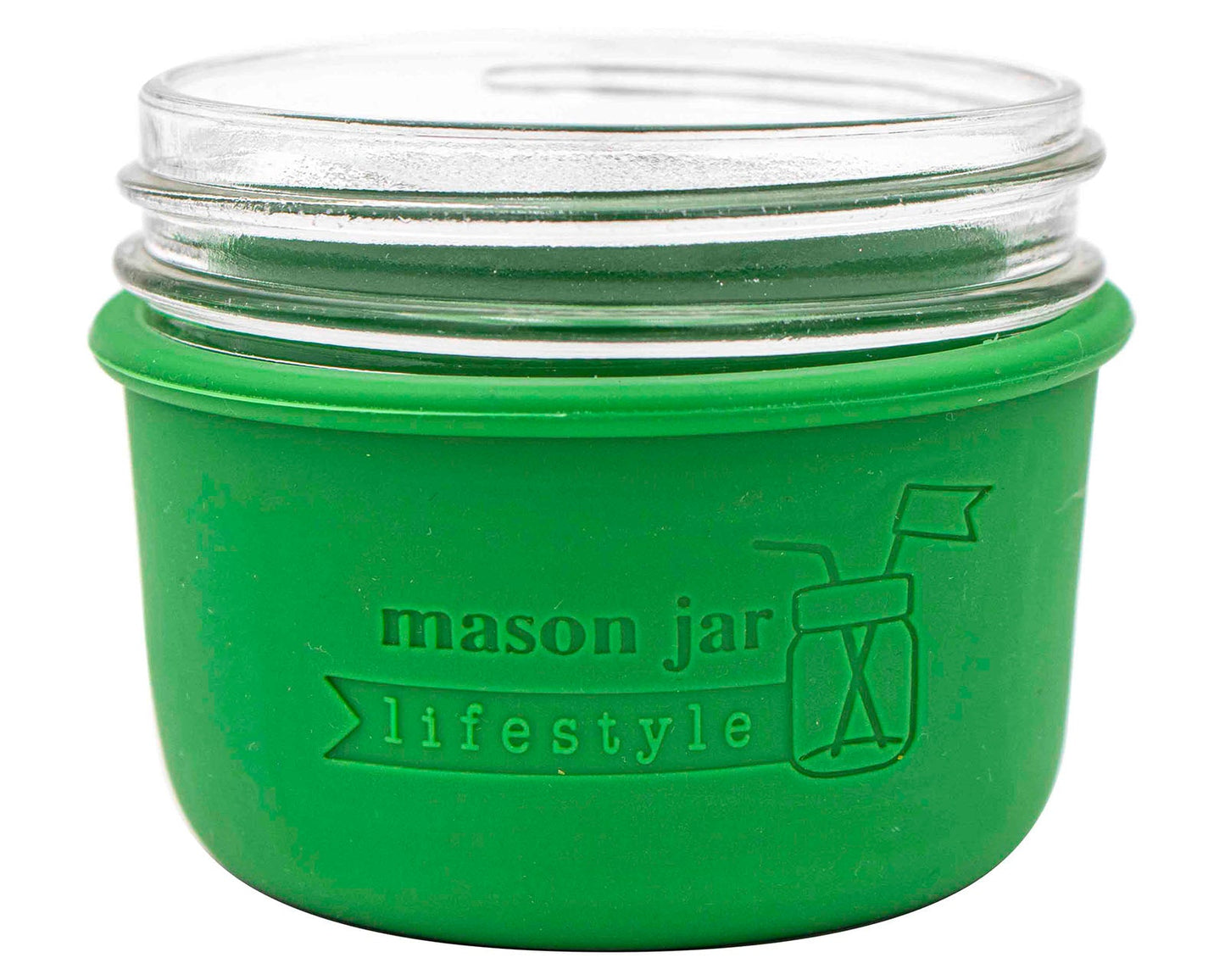 Silicone Sleeve for Wide Mouth Half Pint 8oz Mason Jars - Concordia Style Boutique