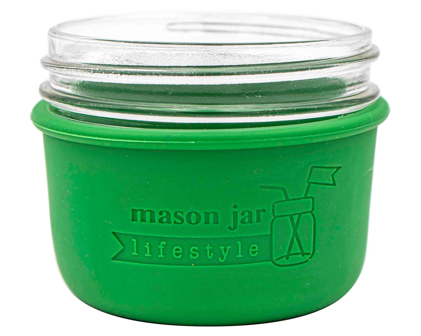 Silicone Sleeve for Wide Mouth Half Pint 8oz Mason Jars - Concordia Style Boutique