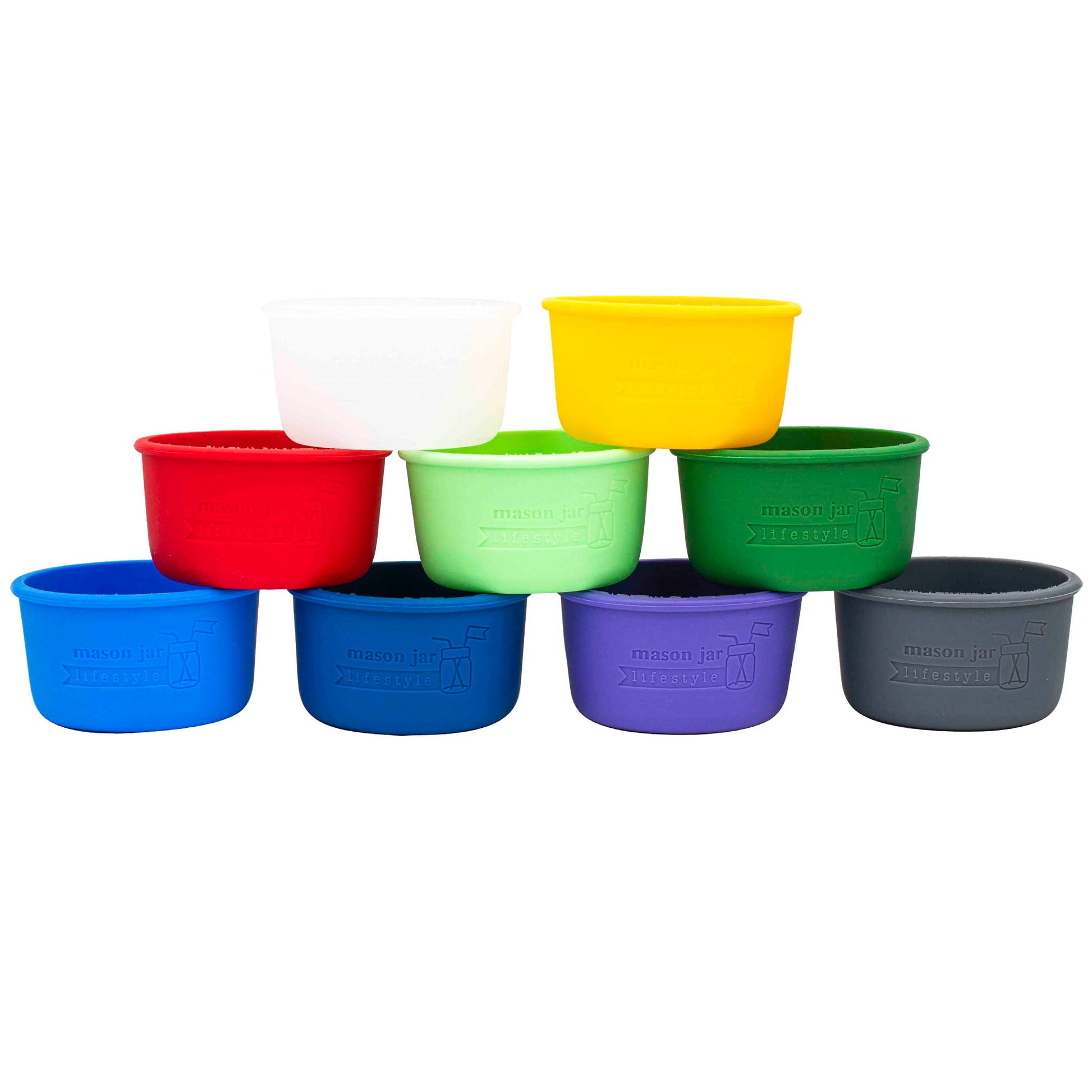 Silicone Sleeve for Wide Mouth Half Pint 8oz Mason Jars - Concordia Style Boutique