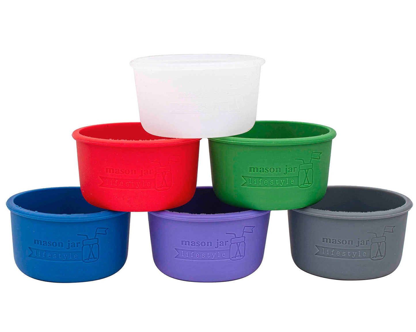 Silicone Sleeve for Wide Mouth Half Pint 8oz Mason Jars - Concordia Style Boutique