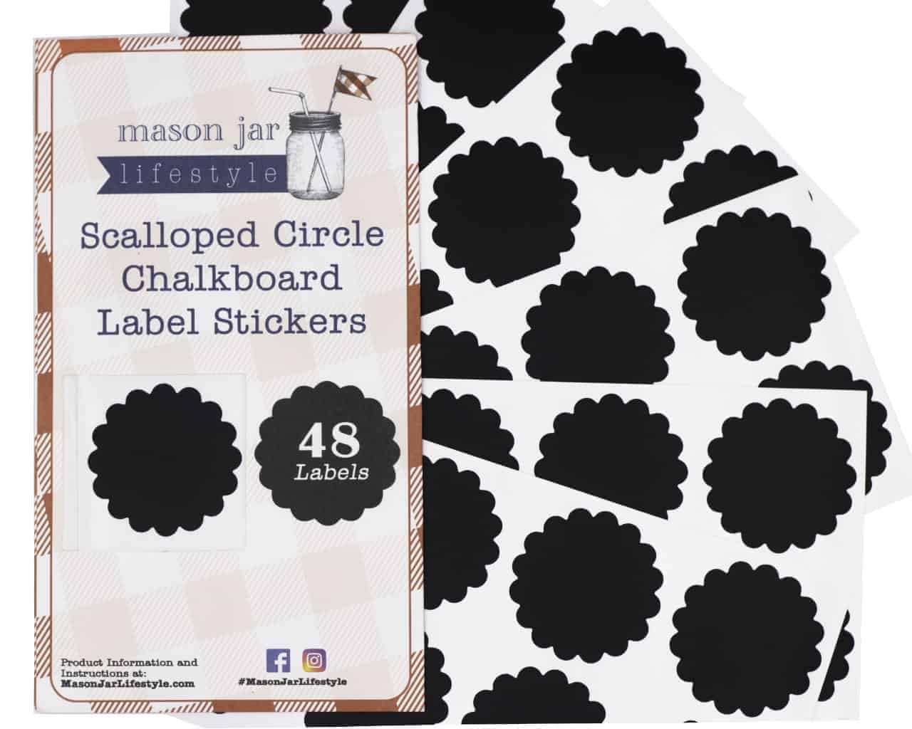 Vinyl Chalkboard Labels Stickers 48 Pack - Concordia Style Boutique