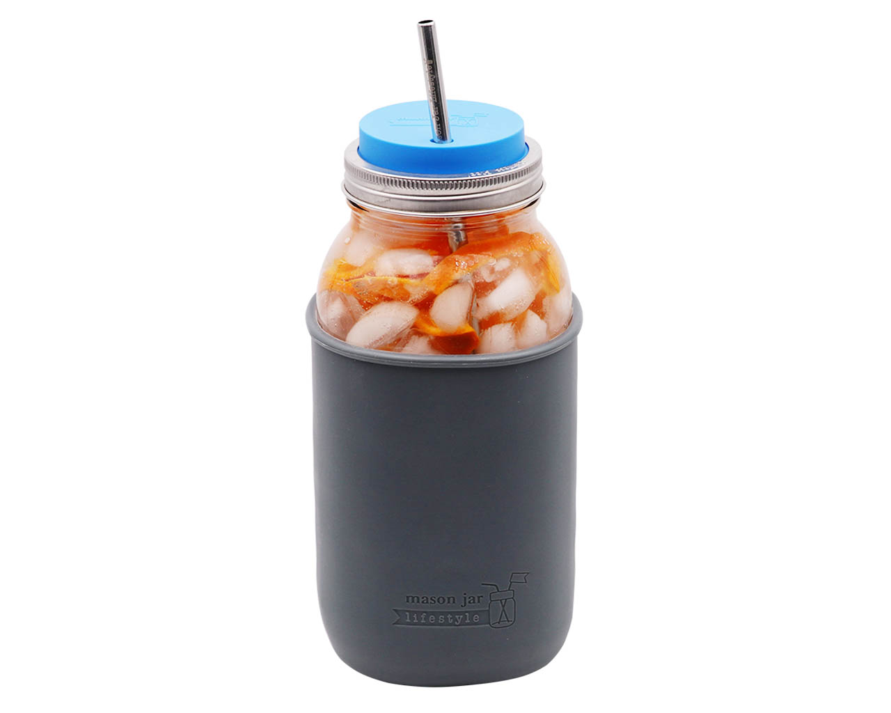 Silicone Sleeve for Half Gallon 64oz Mason Jars - Concordia Style Boutique