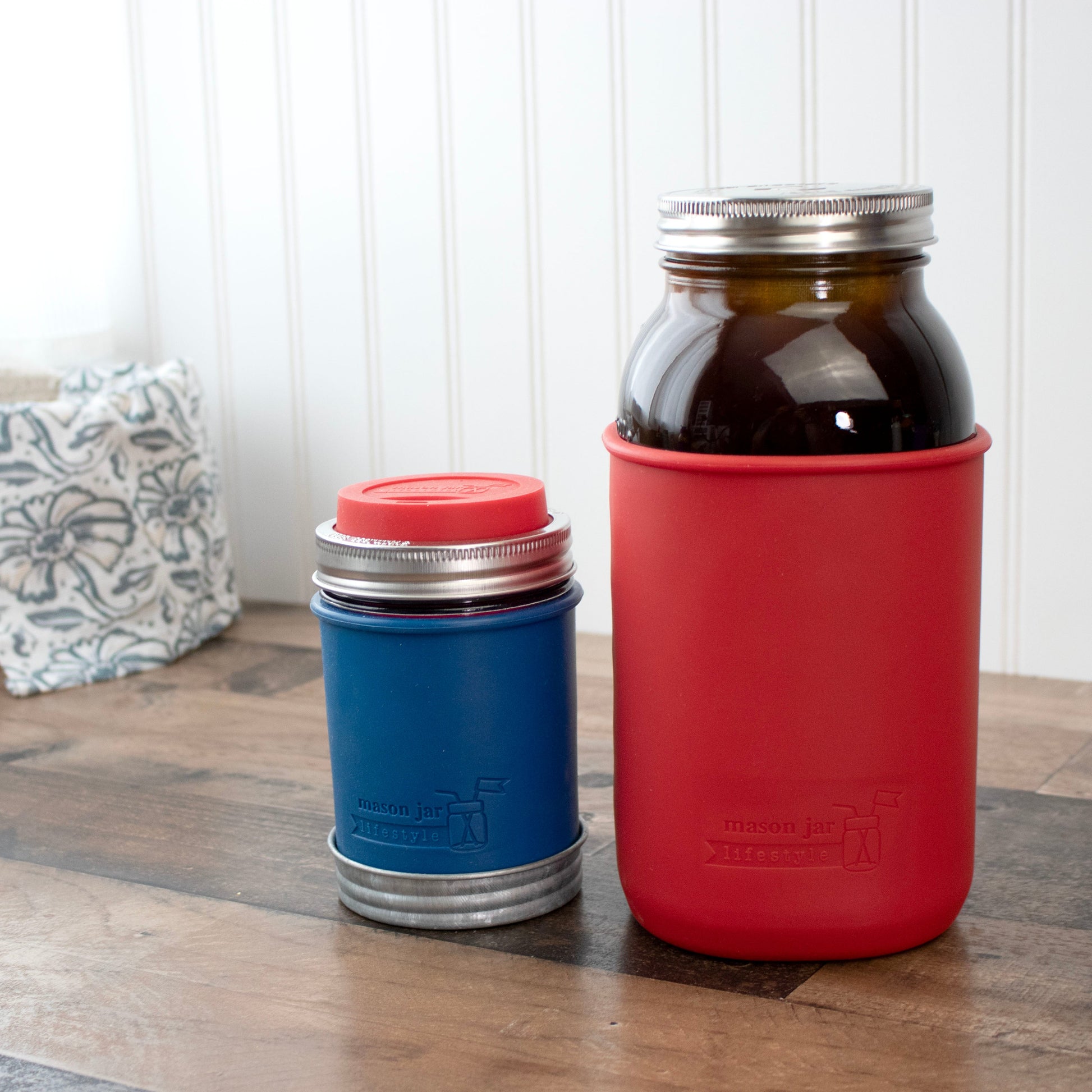 Silicone Sleeve for Half Gallon 64oz Mason Jars - Concordia Style Boutique