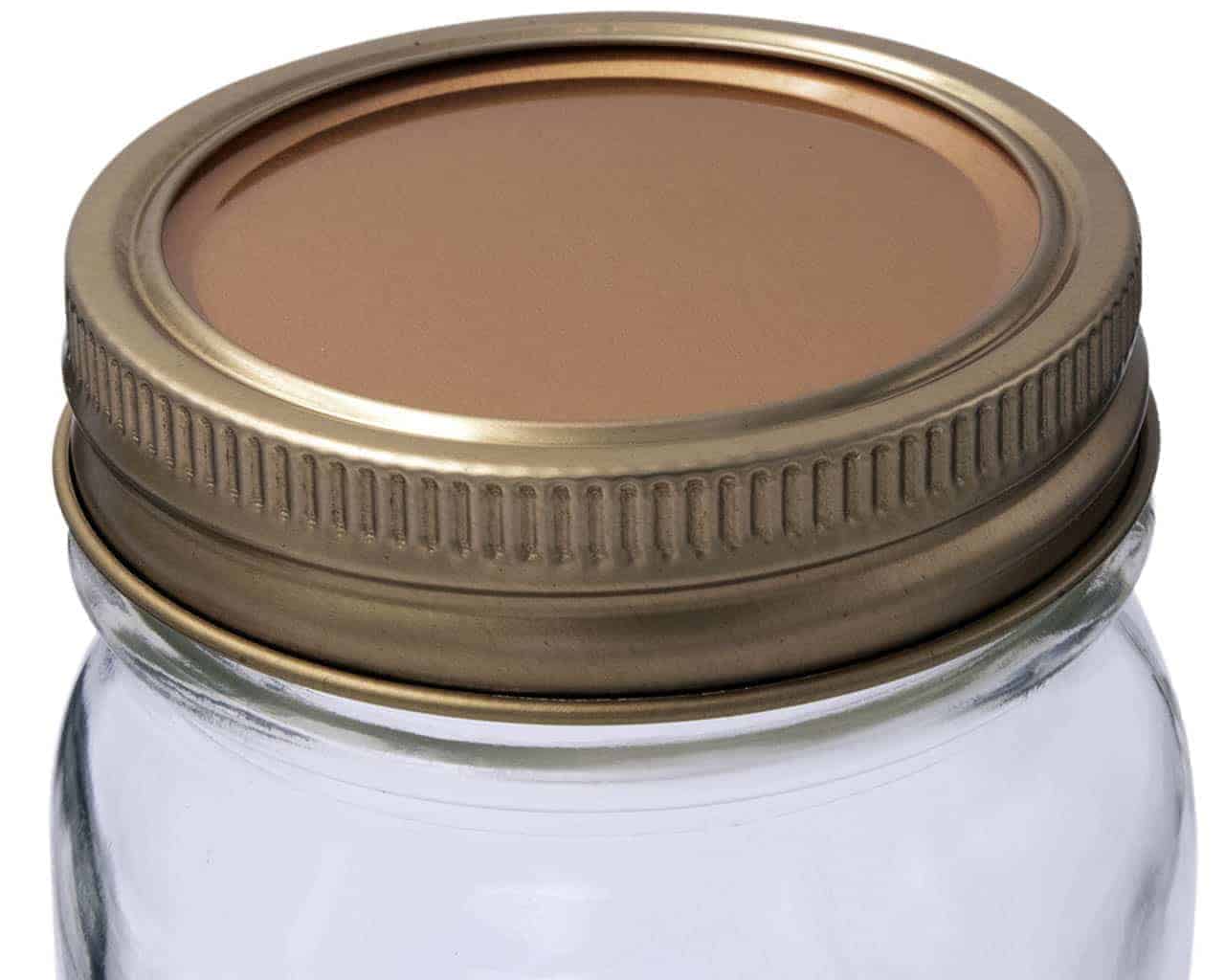 Copper Flat Storage Lid Inserts for Mason Jars - Concordia Style Boutique